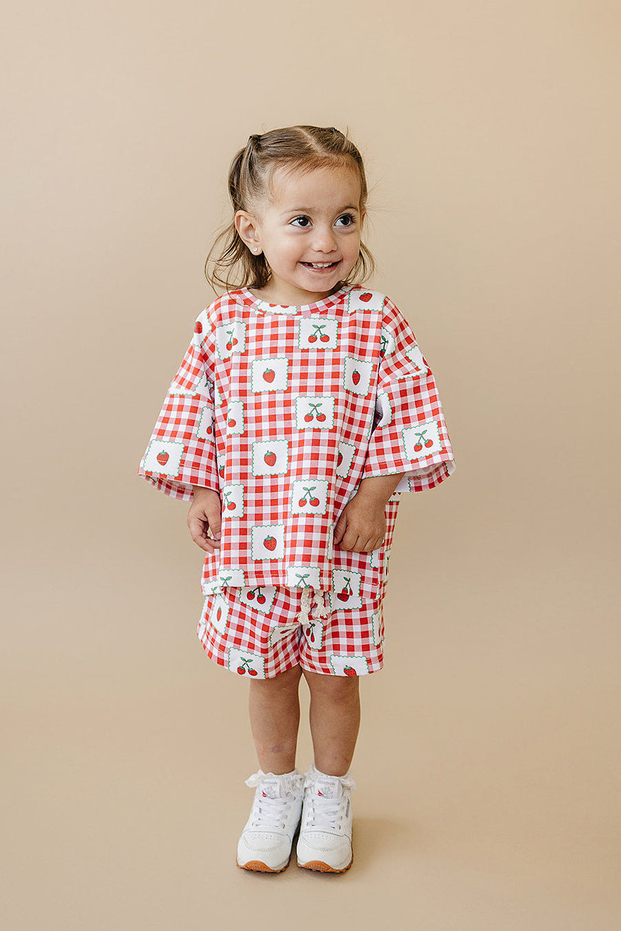 Shorts Set | Strawberry Gingham