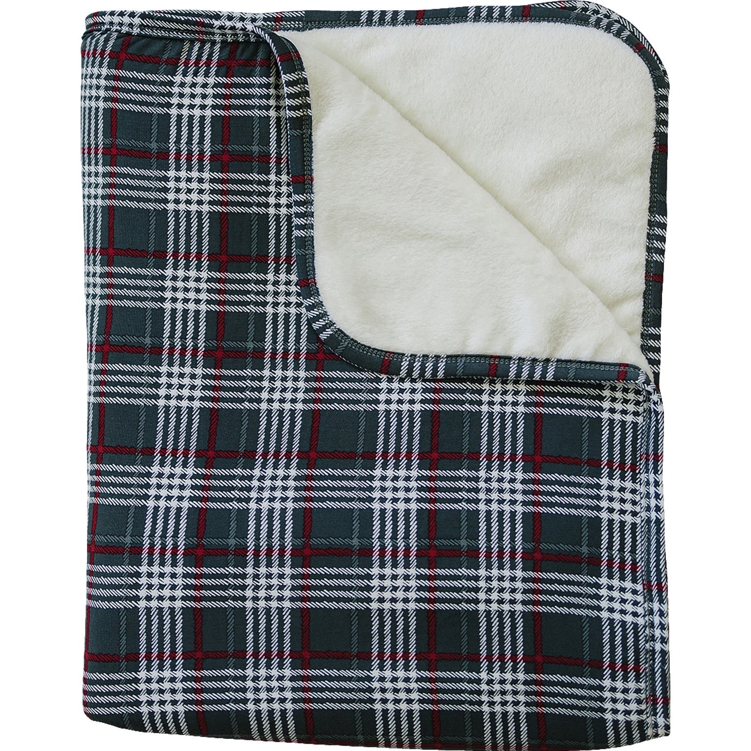 Green Plaid Bamboo Fleece Quilt Mebie Baby
