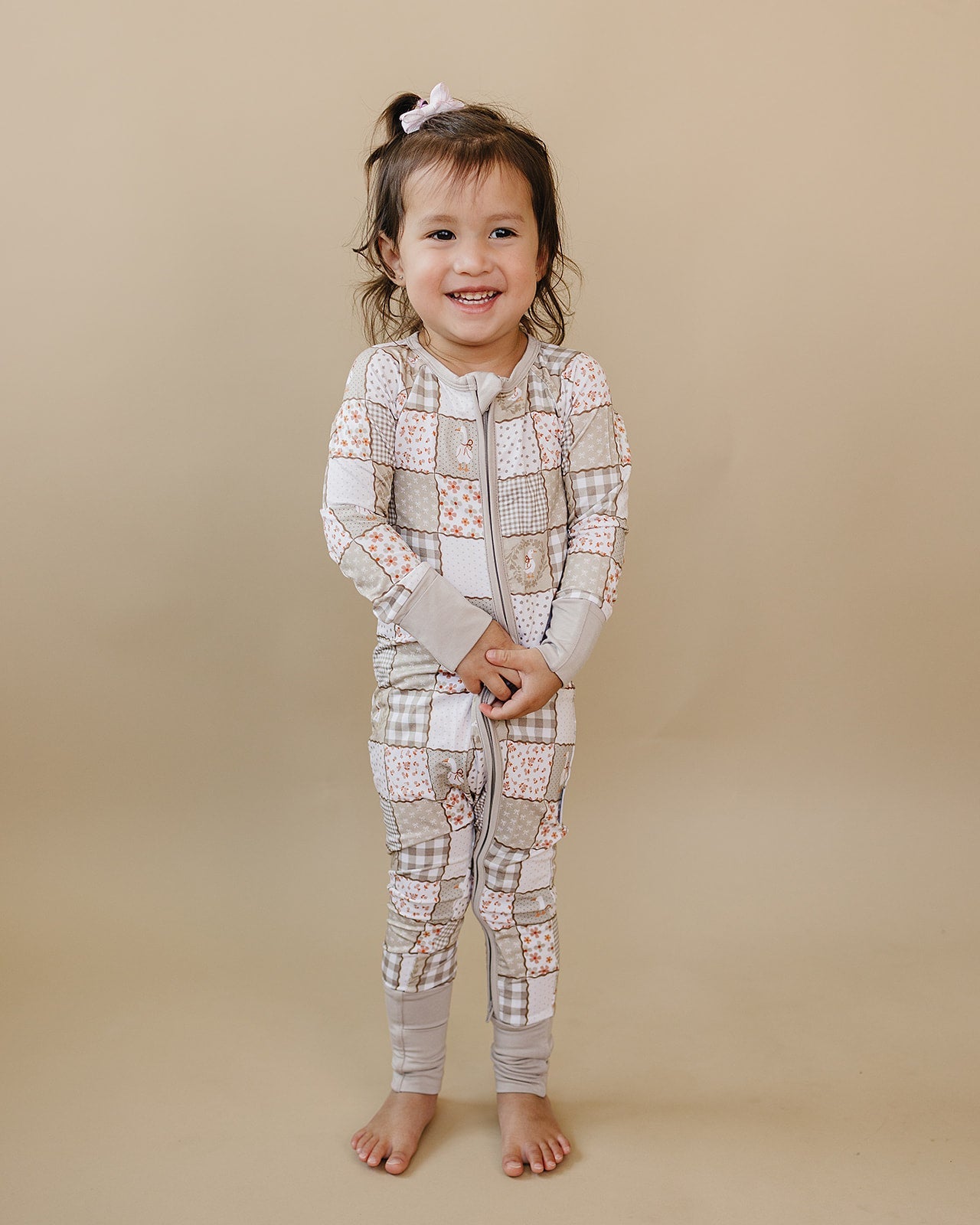 Bamboo Zip Romper | Cottage Goose