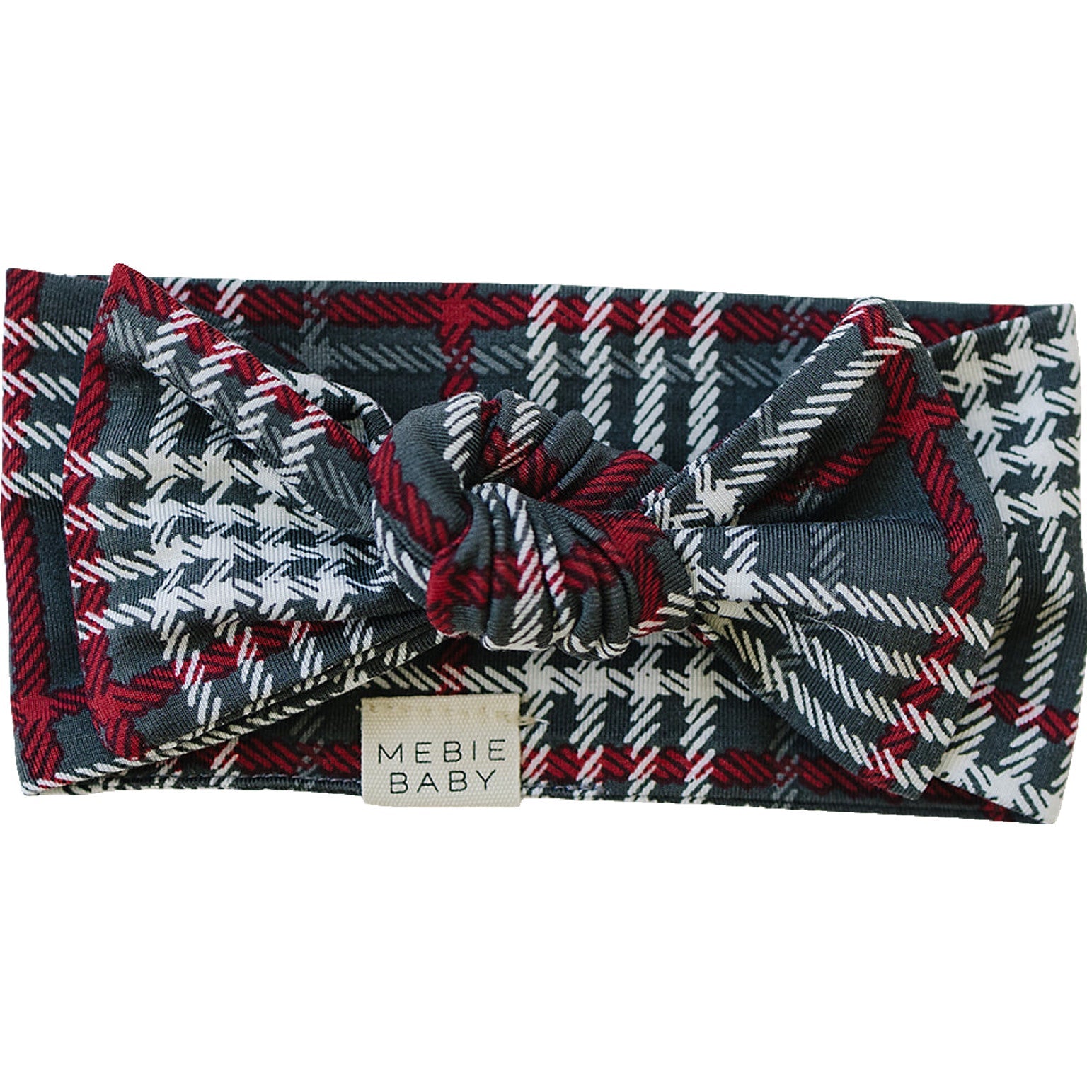 Green Plaid Bamboo Head Wrap Mebie Baby
