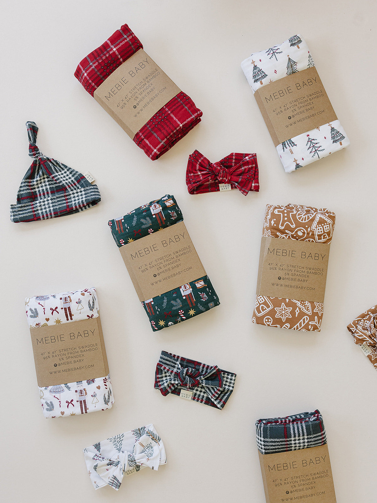 Gingerbread Stretch Swaddle Mebie Baby