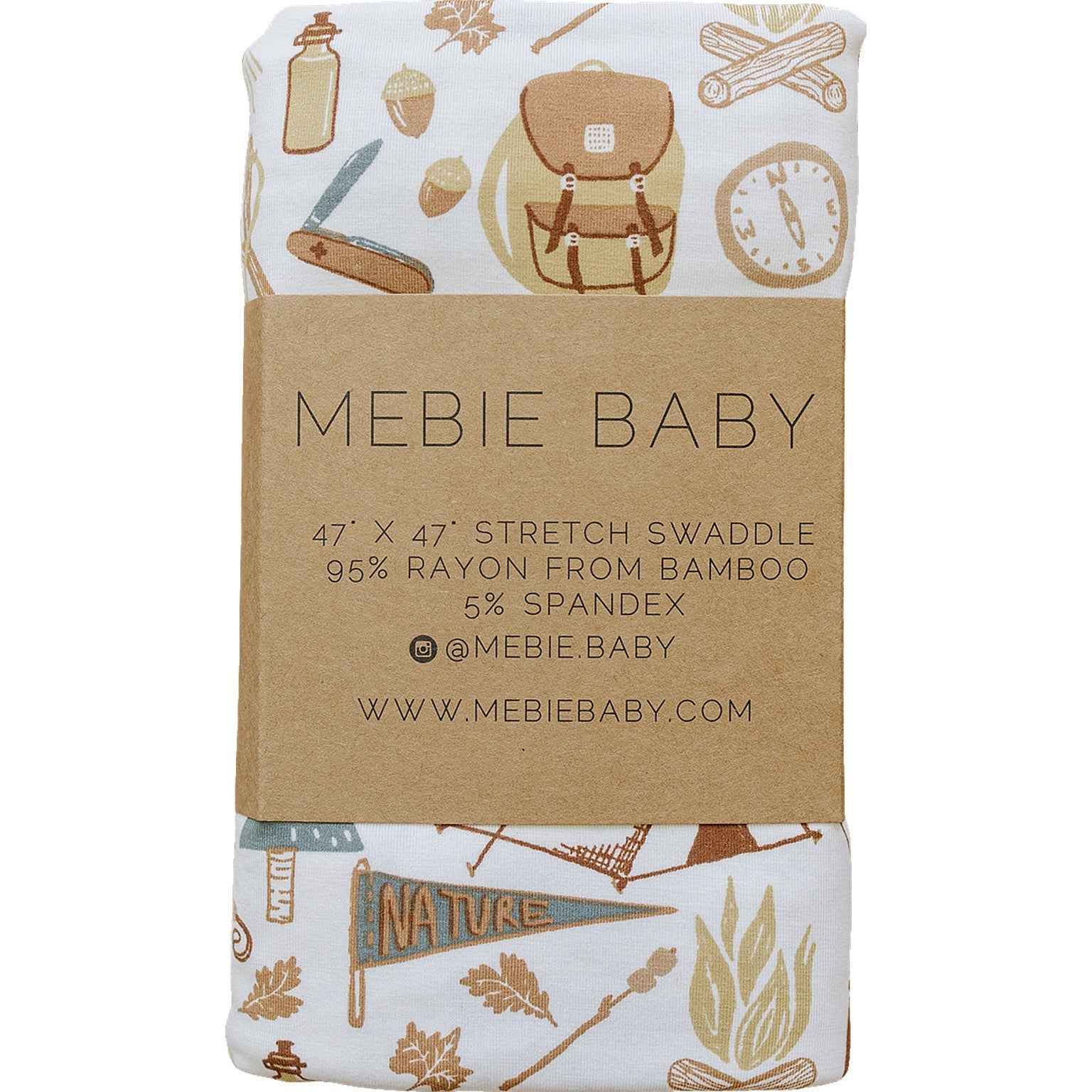 Camping Trip Bamboo Stretch Swaddle  Mebie Baby