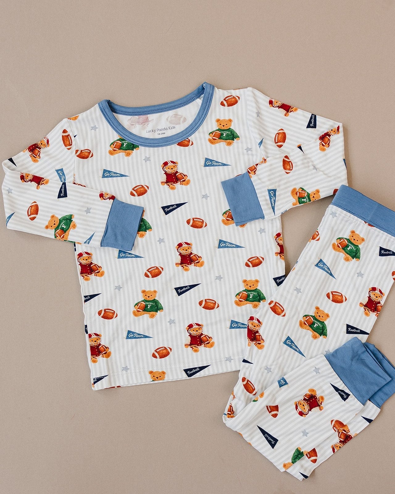 Bamboo Two Piece Set | Touchdown Teddy