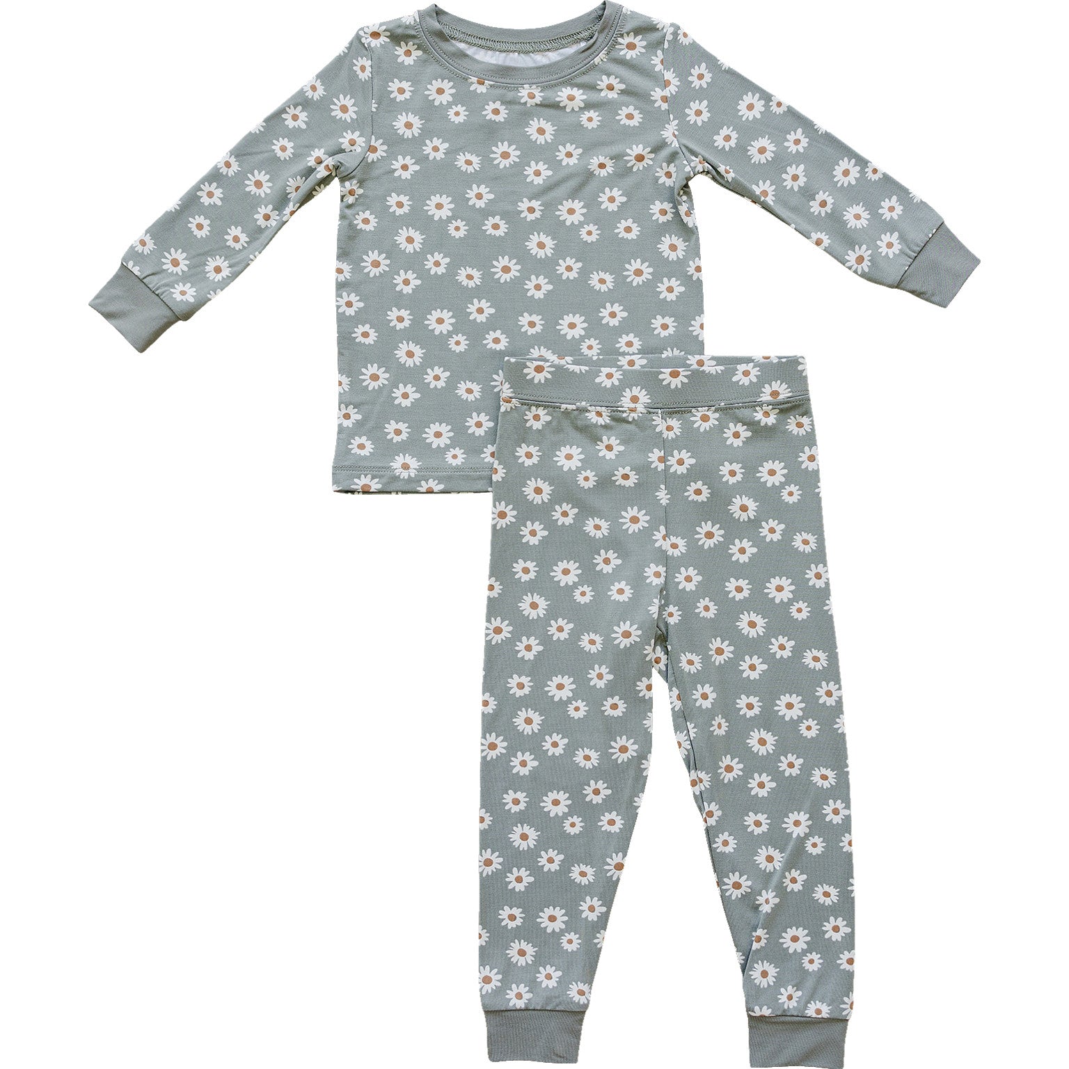 Light Green Daisy Bamboo Cozy Set Mebie Baby