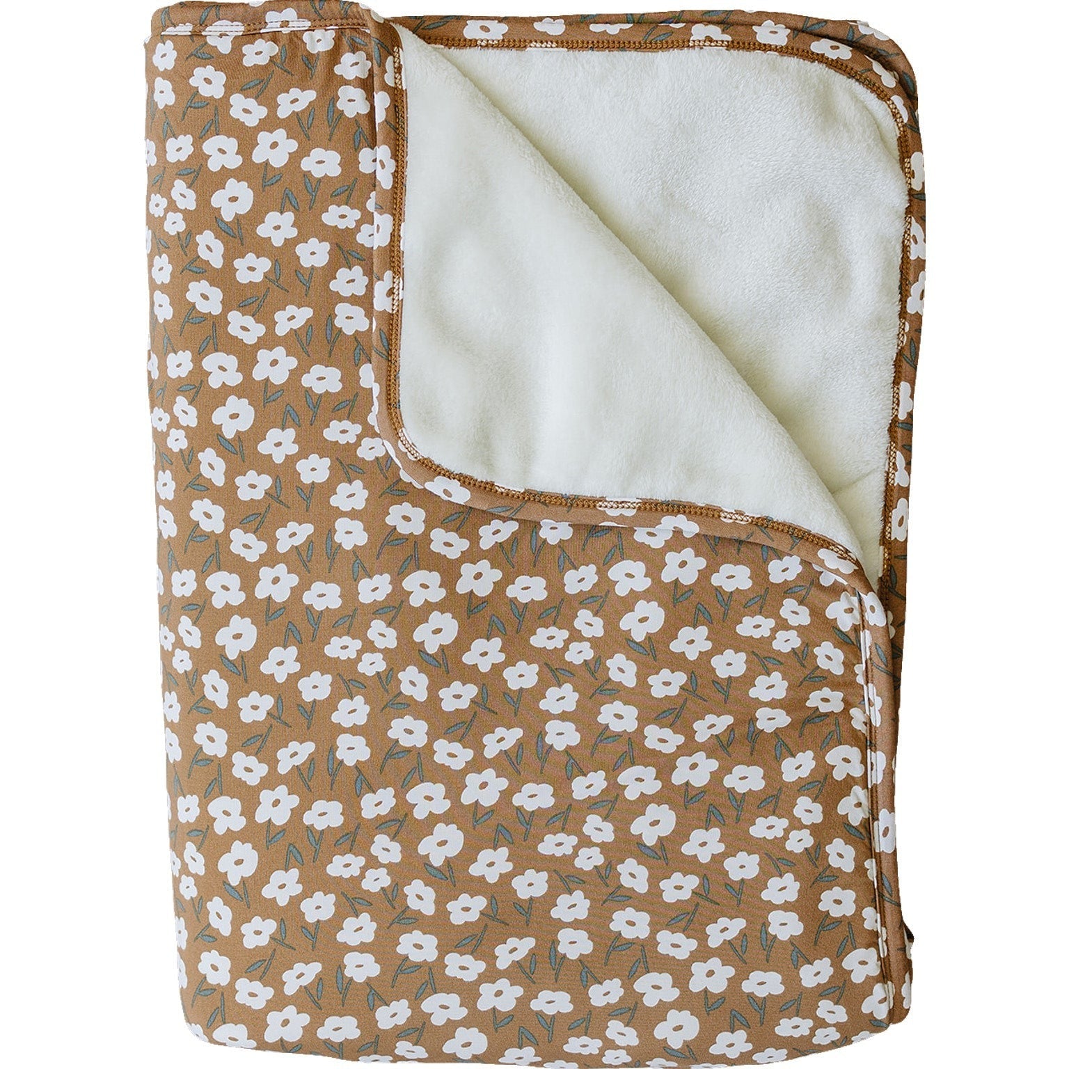 Mustard Floral Bamboo Fleece Quilt Mebie Baby