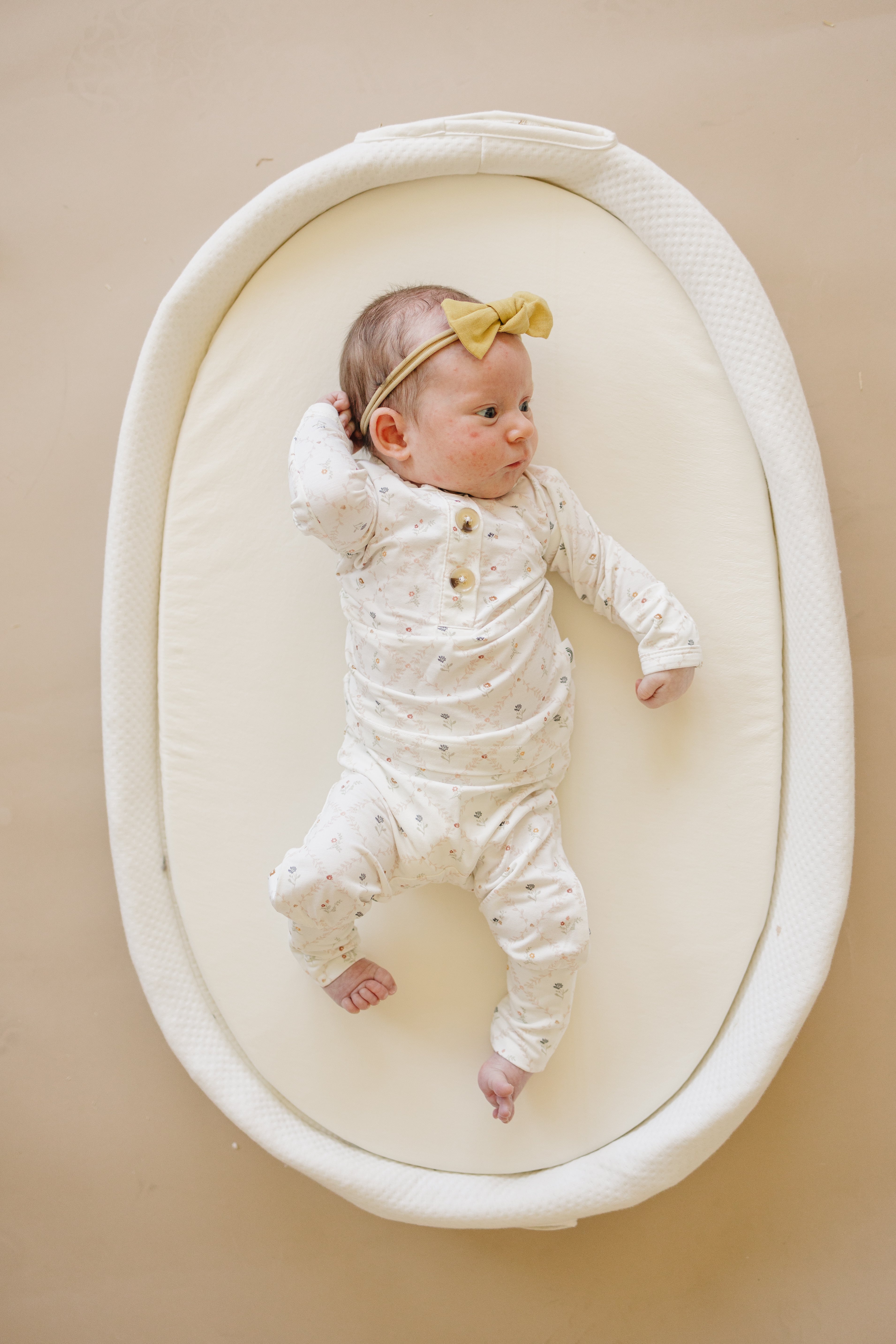 Vintage Blooms 2pc Henley Bamboo Pajamas - Sizes Newborn & Up!