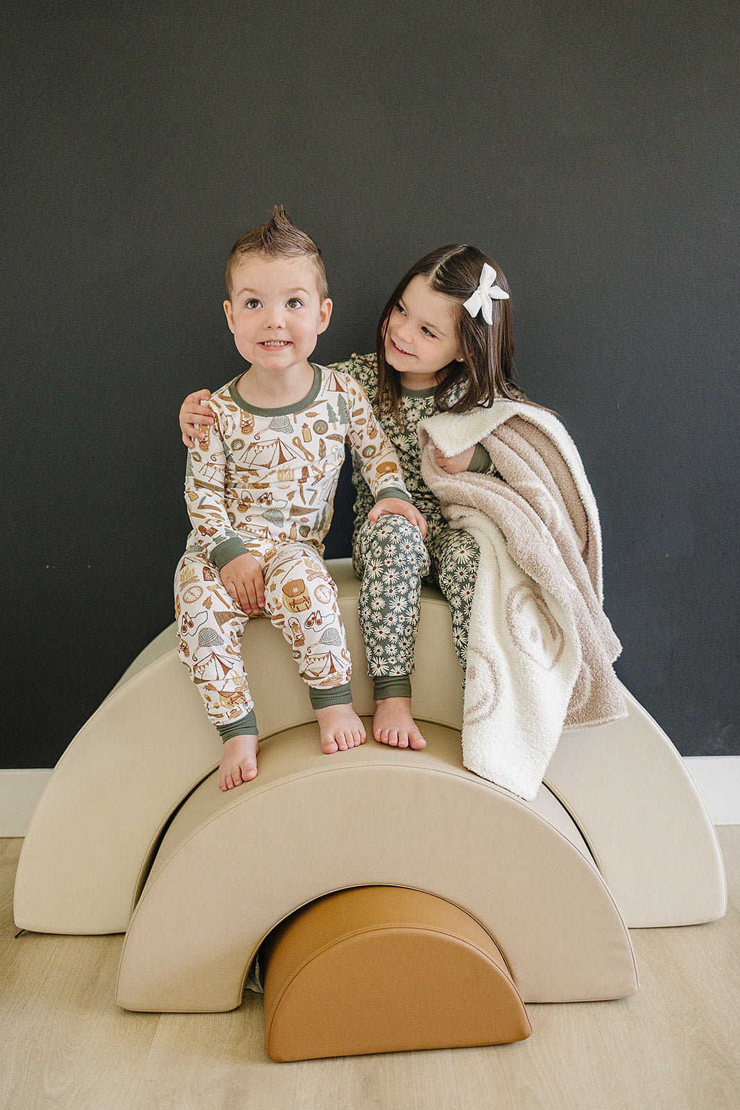 Camping Trip Ribbed Bamboo Cozy Set  Mebie Baby