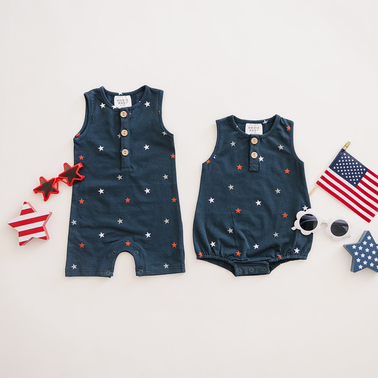 Stars Bubble Romper Mebie Baby