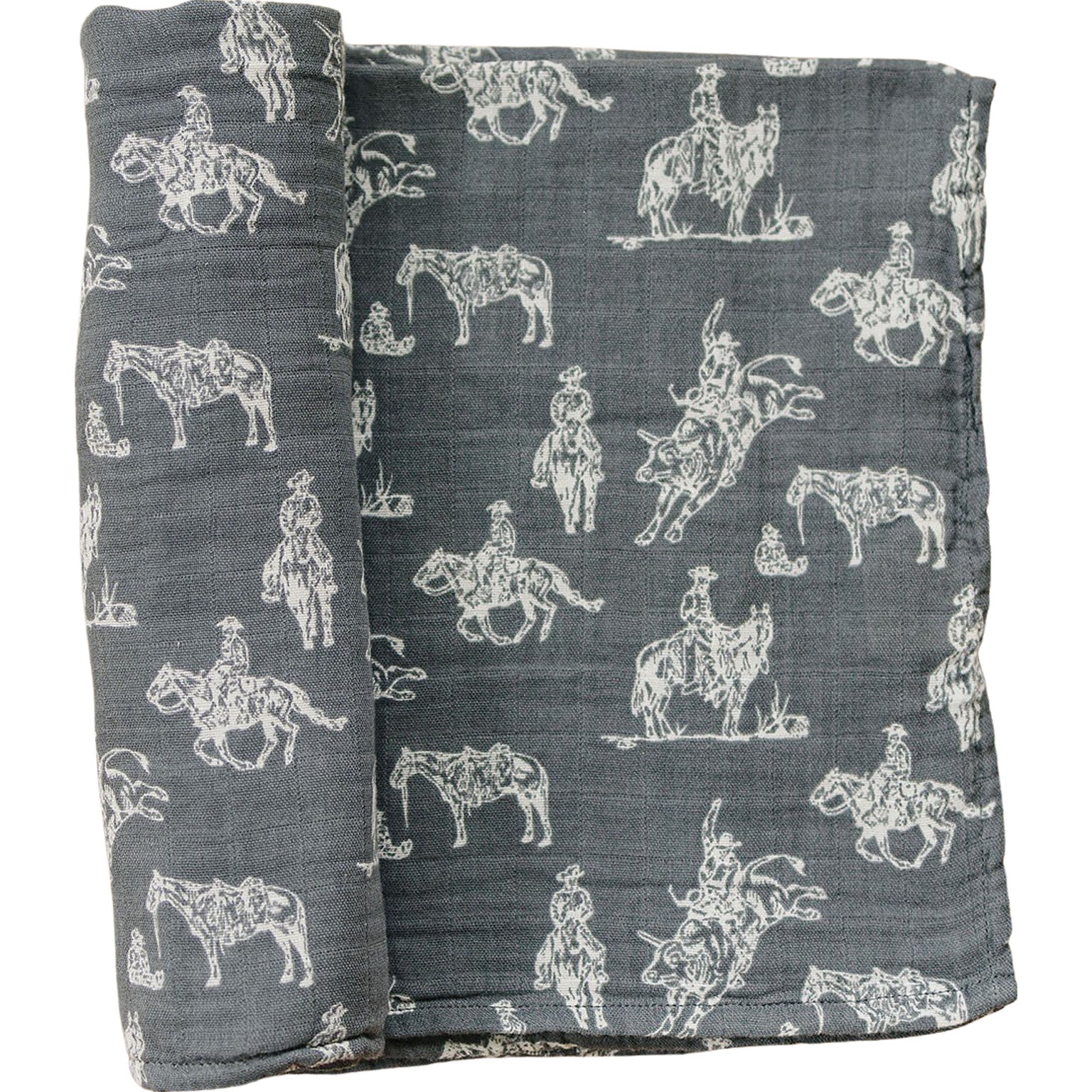 Wild West Muslin Swaddle Blanket Mebie Baby