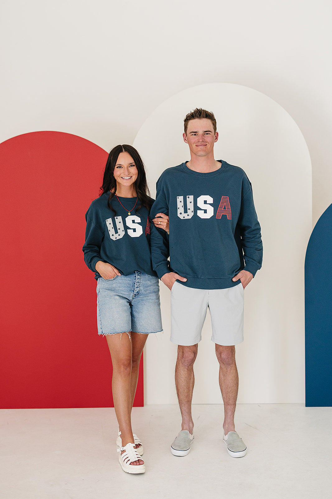 USA French Terry Crew Neck Mebie Baby