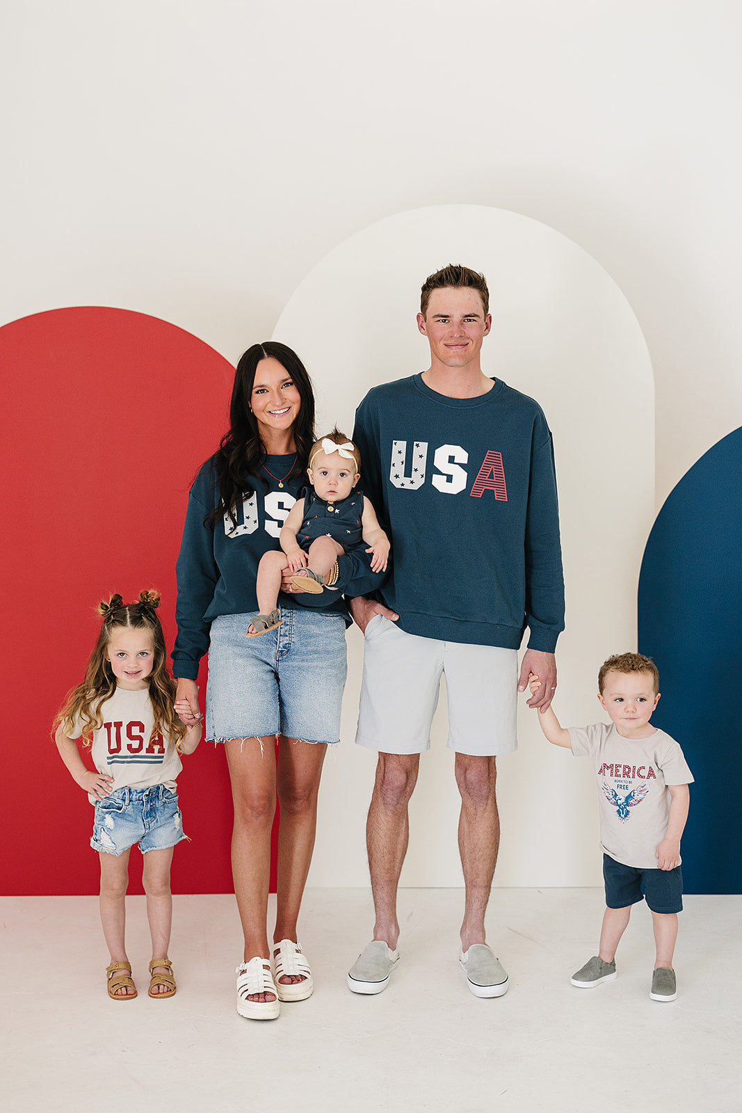 USA French Terry Crew Neck Mebie Baby
