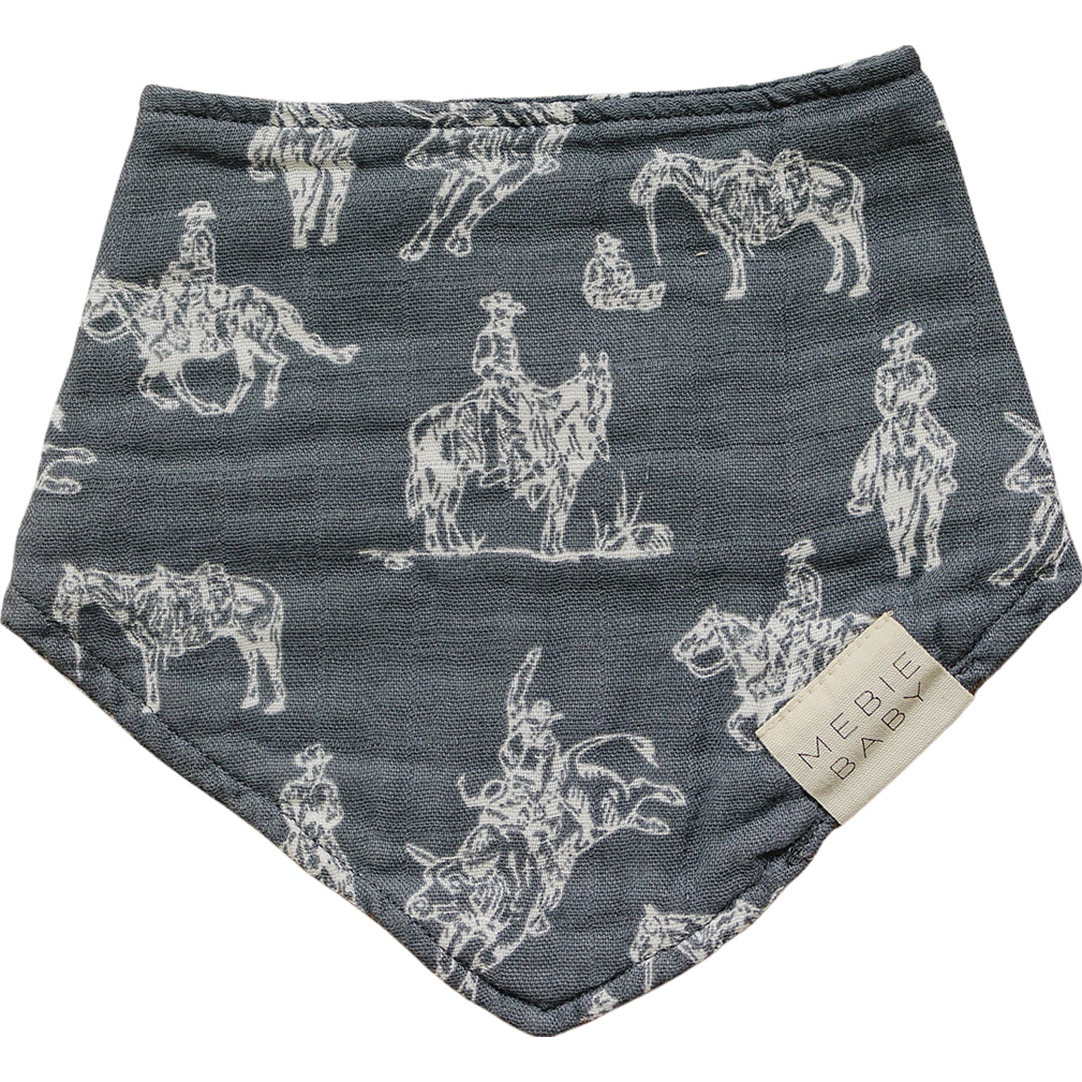 Wild West Muslin Bib Mebie Baby