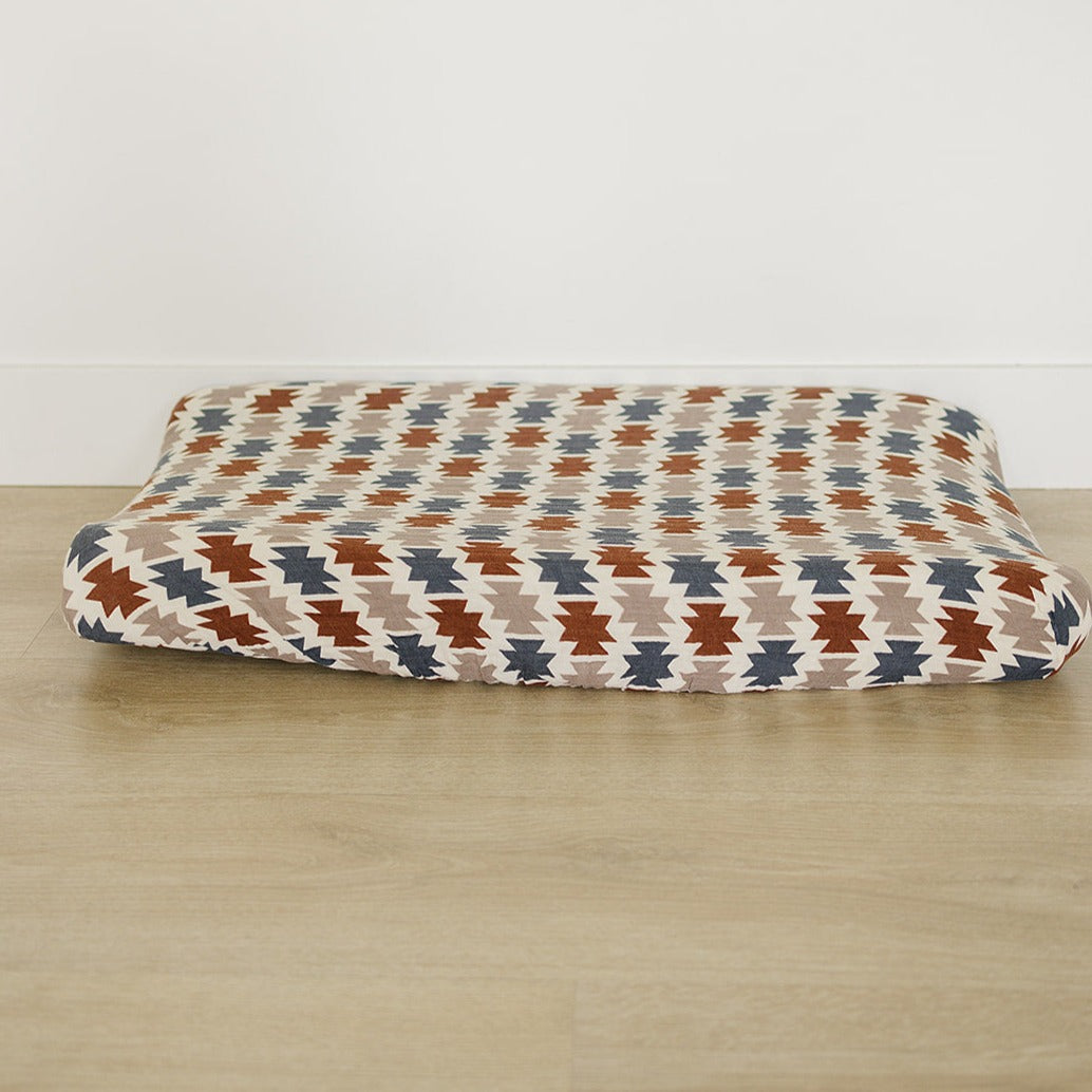 Western Aztec Muslin Changing Pad Cover Mebie Baby