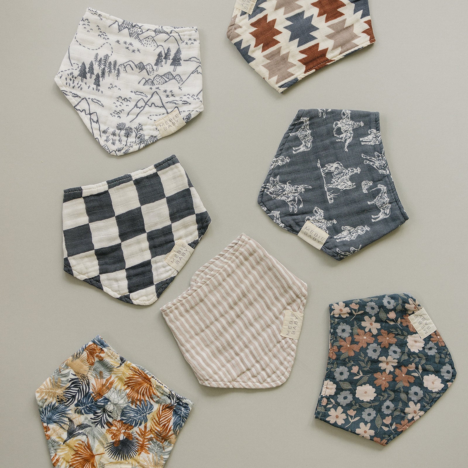 Western Aztec Muslin Bib Mebie Baby