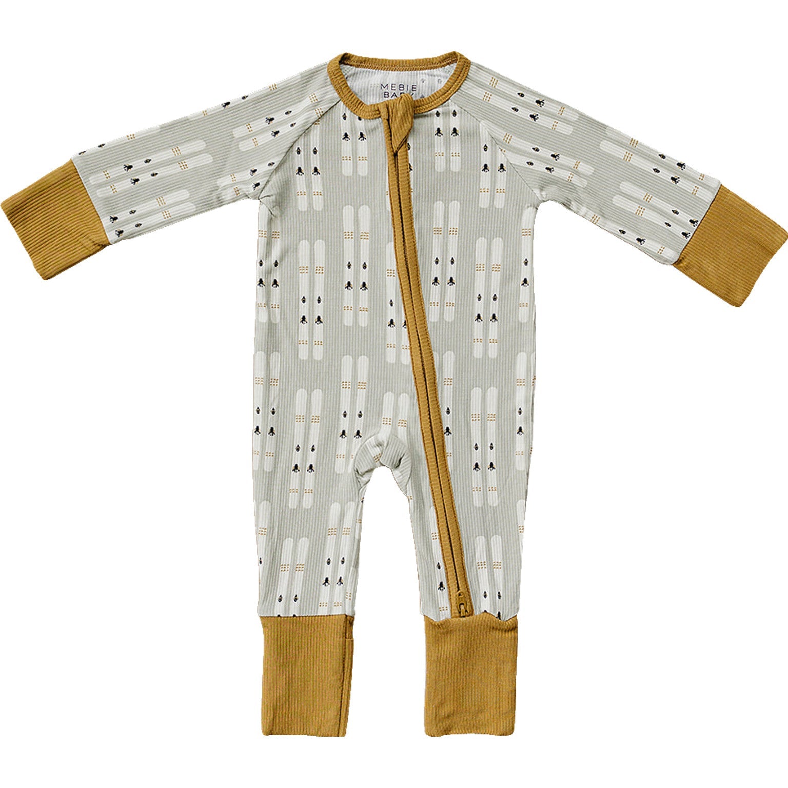 Ski Ribbed Bamboo Zipper Mebie Baby