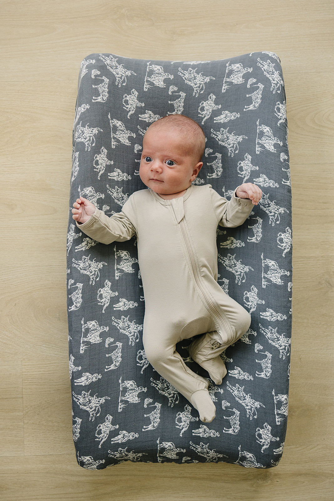 Wild West Muslin Changing Pad Cover  Mebie Baby