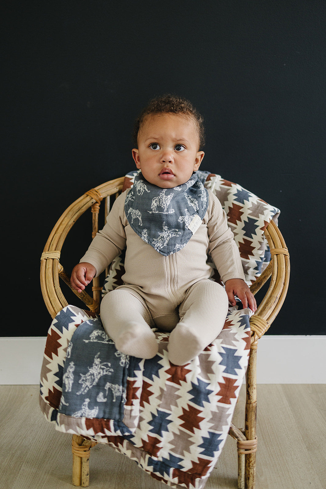 Wild West Muslin Bib Mebie Baby