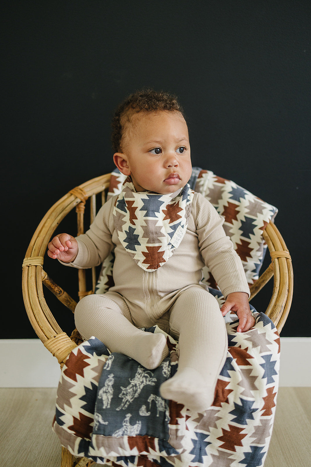 Western Aztec + Wild West Muslin Quilt Mebie Baby