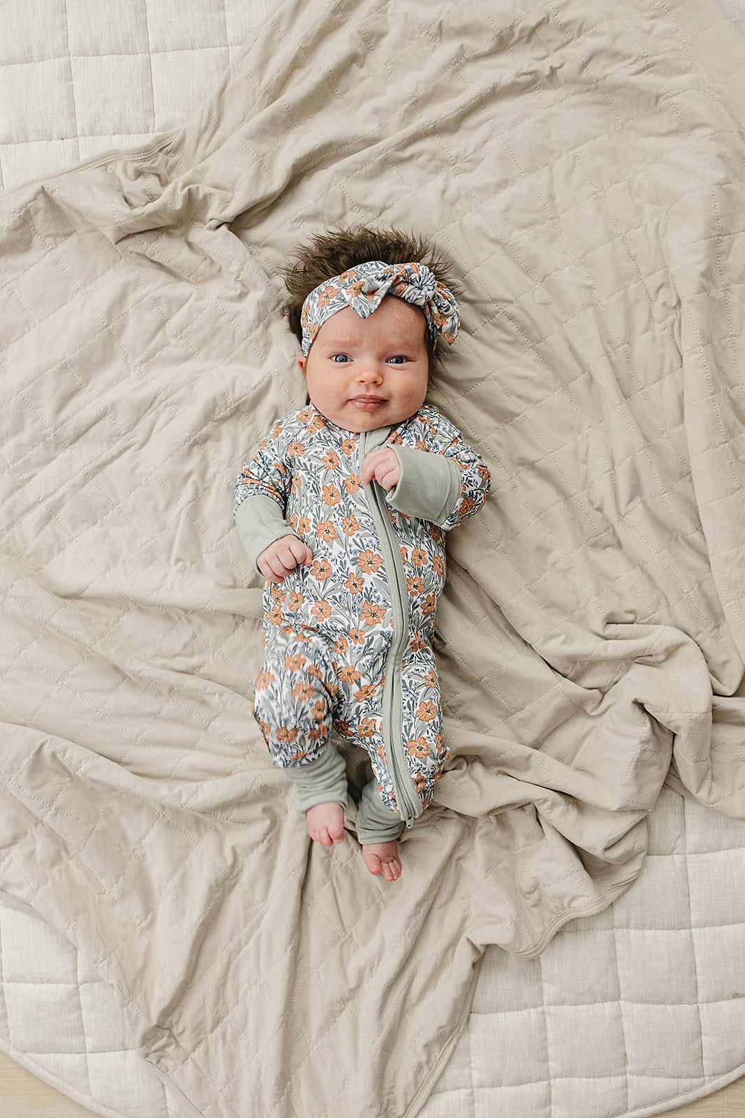 Dainty Meadow Bamboo Zipper Mebie Baby