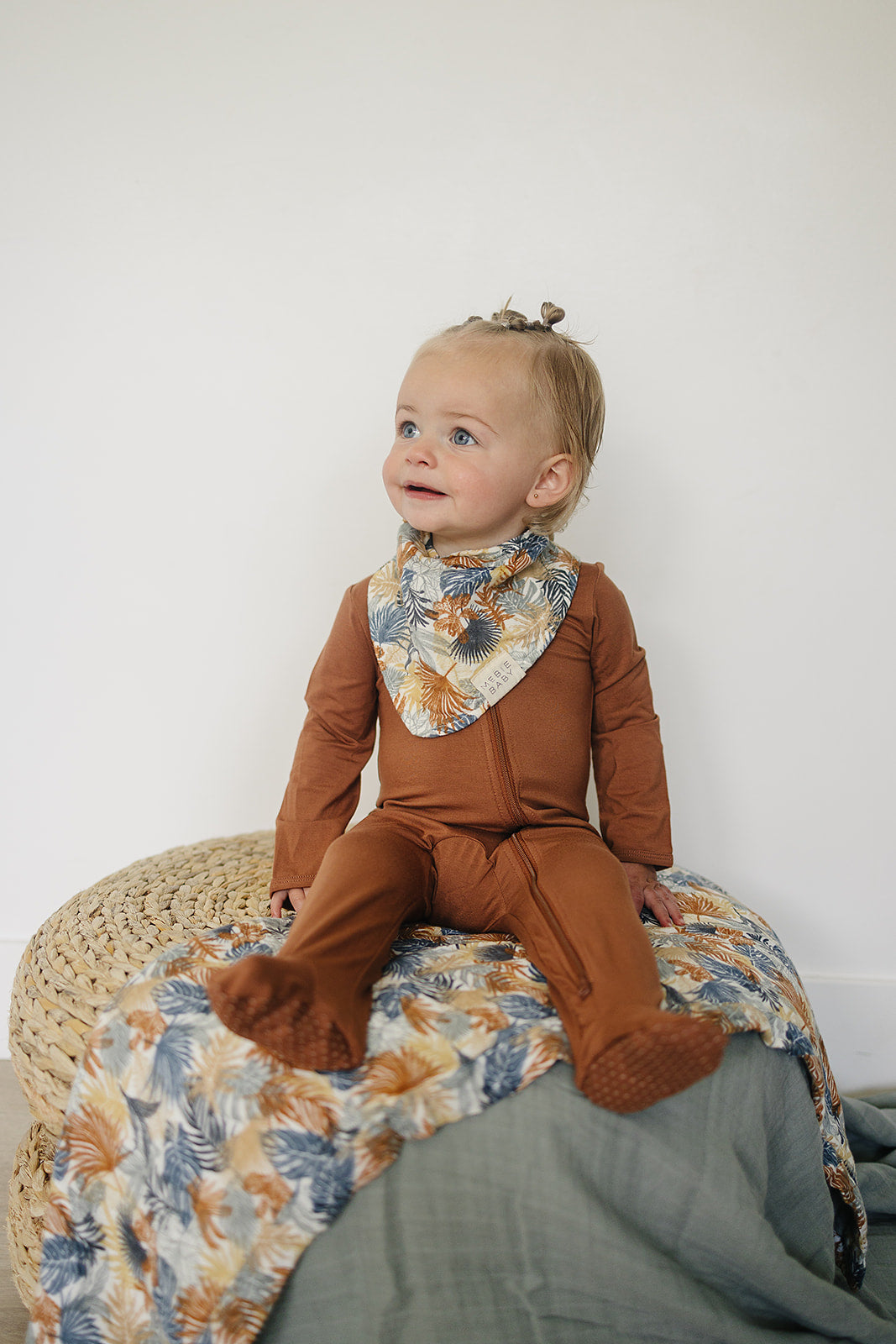 Paradise Palms Muslin Bib Mebie Baby