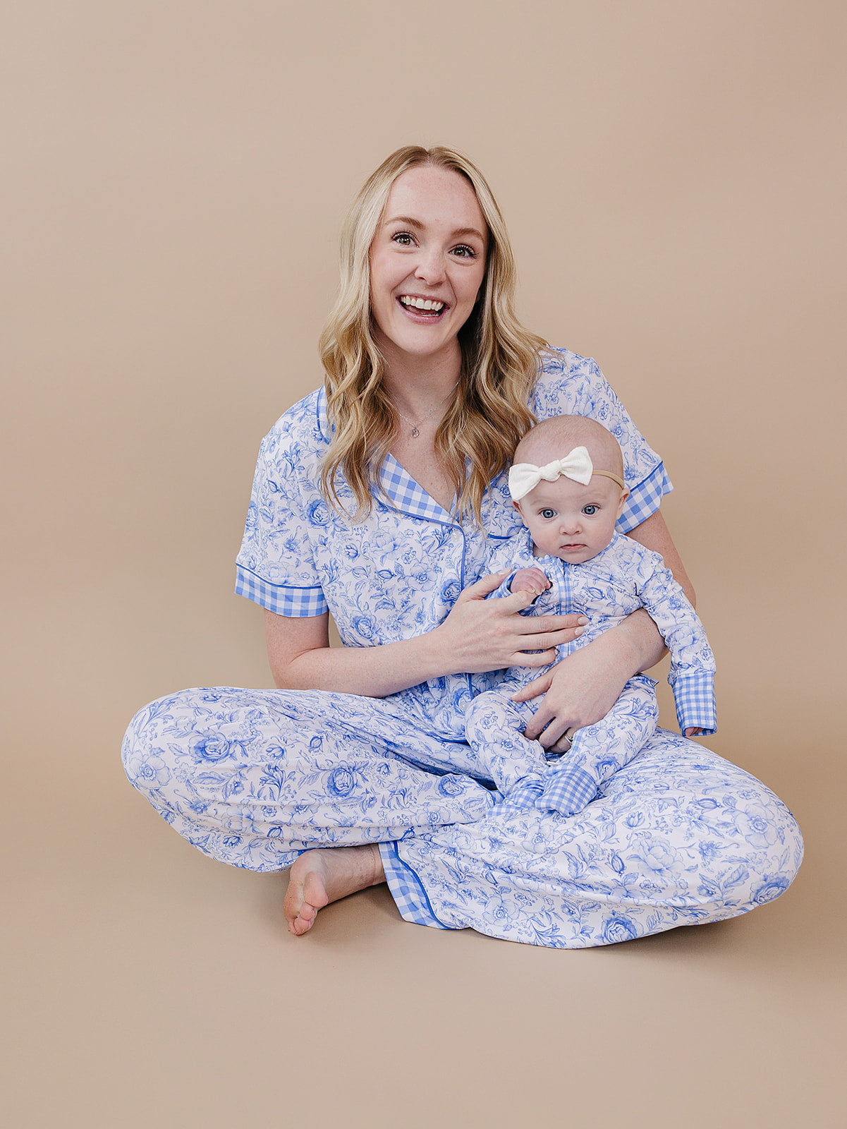 Bamboo Women's Pajamas| Blue Flowers