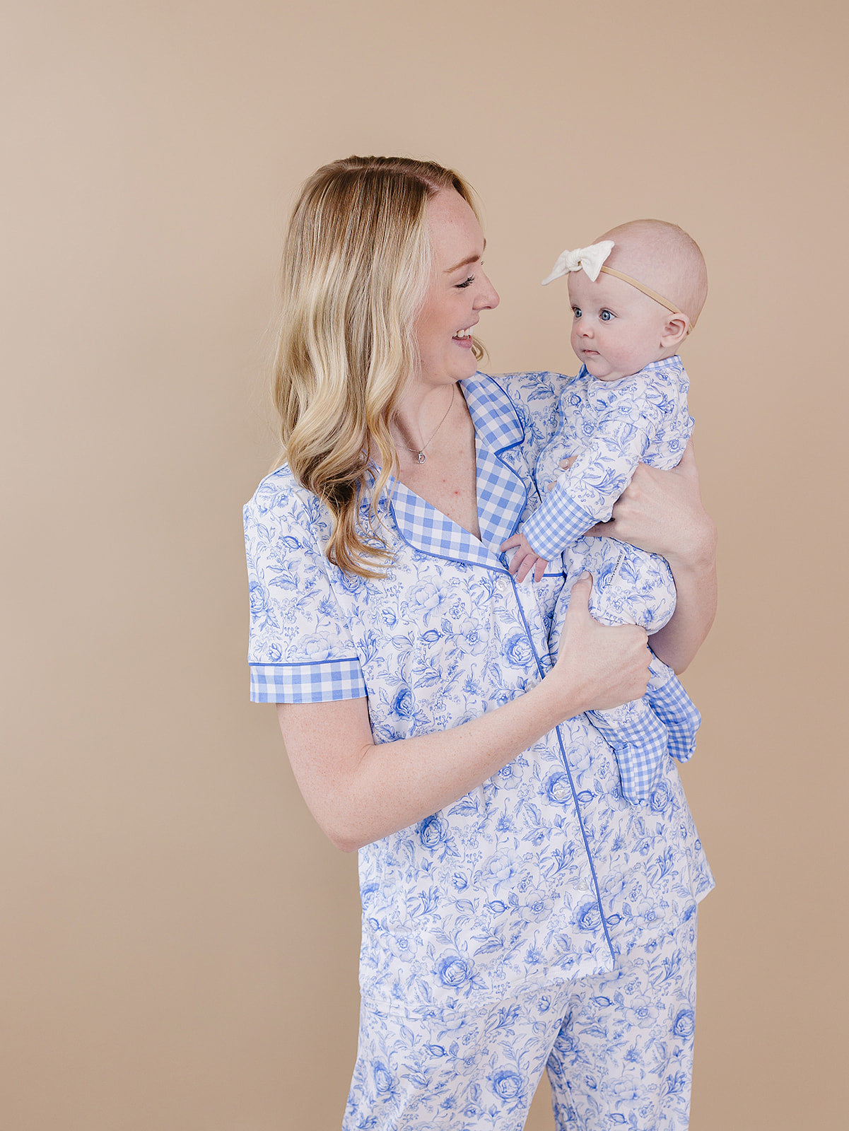 Bamboo Women's Pajamas| Blue Flowers