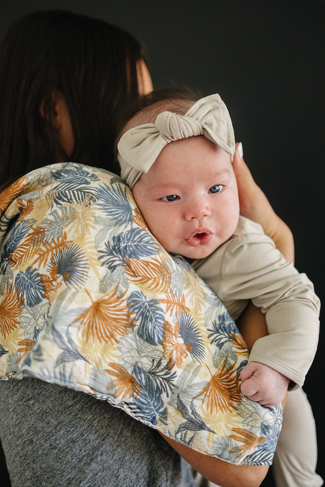 Paradise Palms Muslin Burp Cloth Mebie Baby