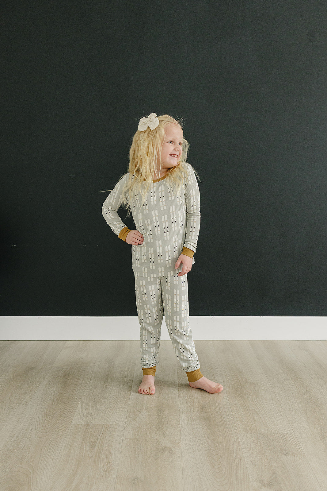 Ski Ribbed Bamboo Cozy Set  Mebie Baby