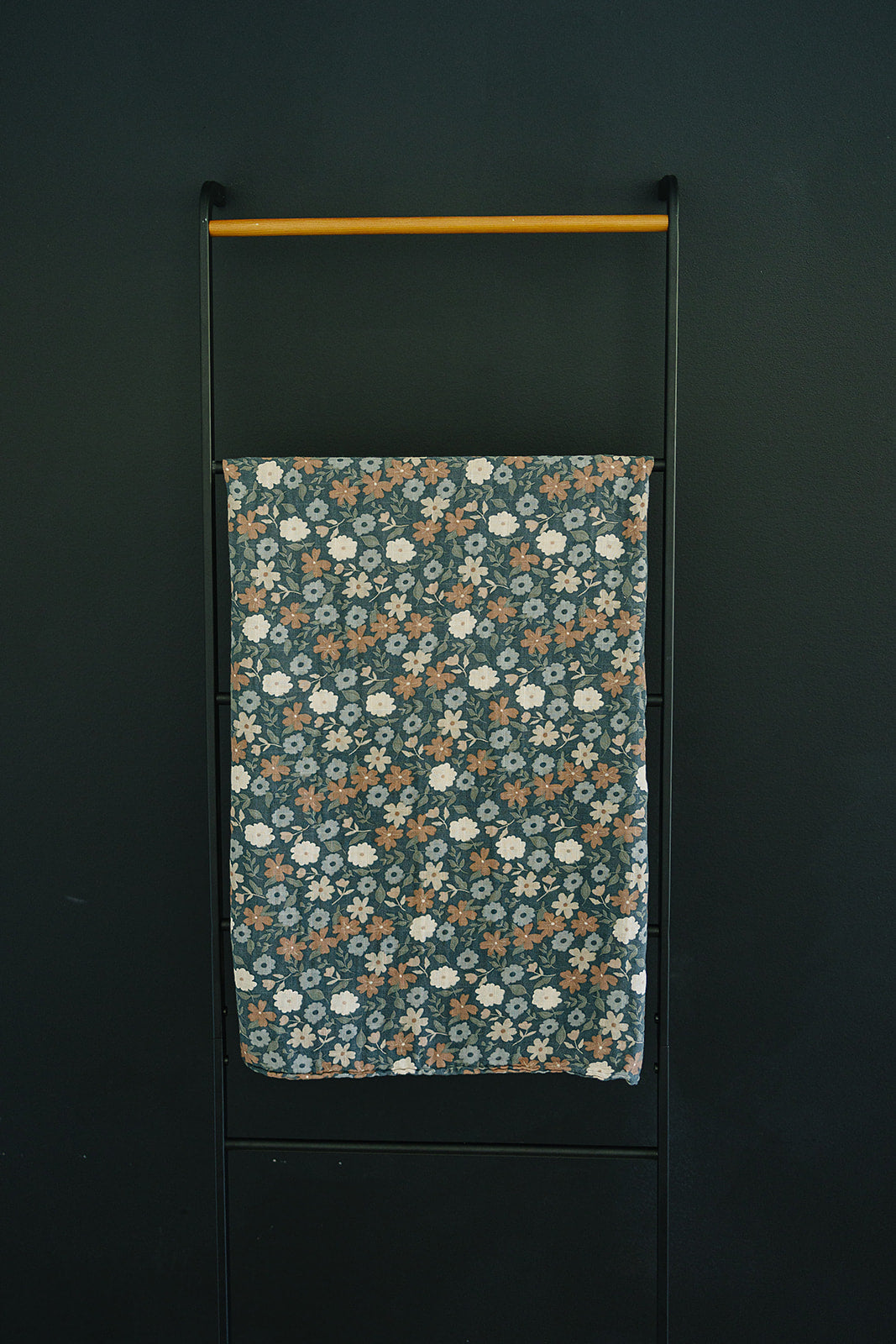 Midnight Floral Muslin Swaddle Blanket Mebie Baby