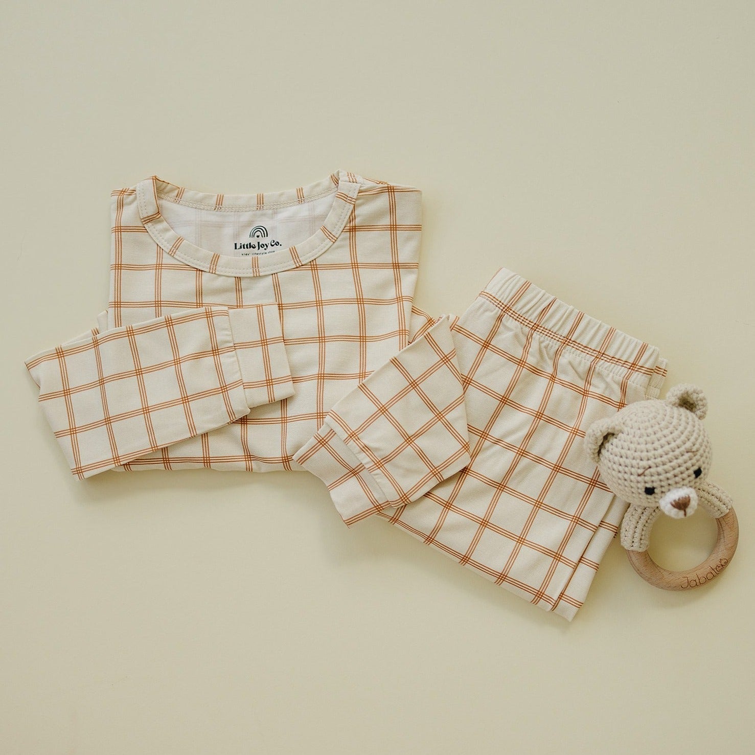 Pumpkin Plaid 2pc Bamboo Pajamas
