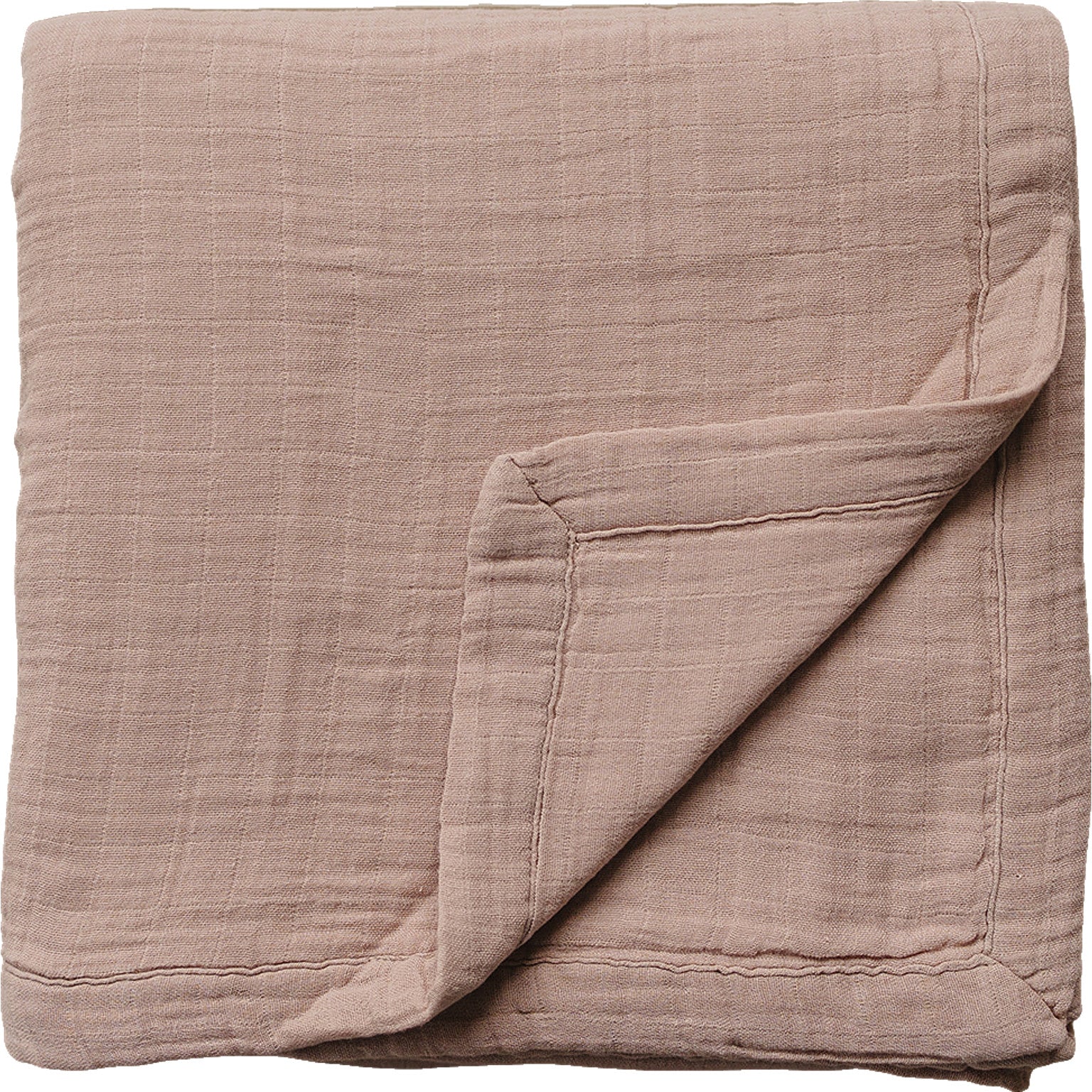 Dusty Rose Muslin Quilt Mebie Baby