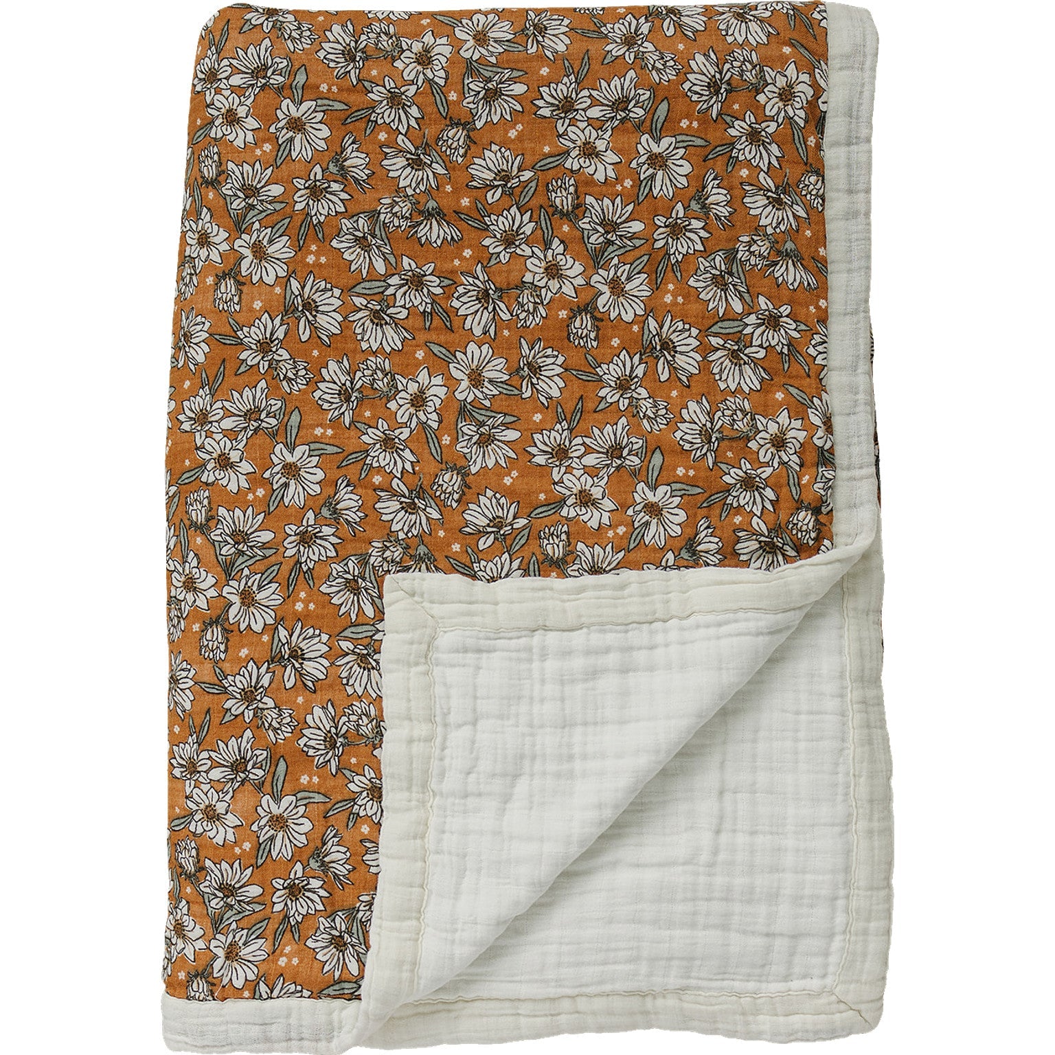 Magnolia Floral Twin Muslin Quilt  Mebie Baby