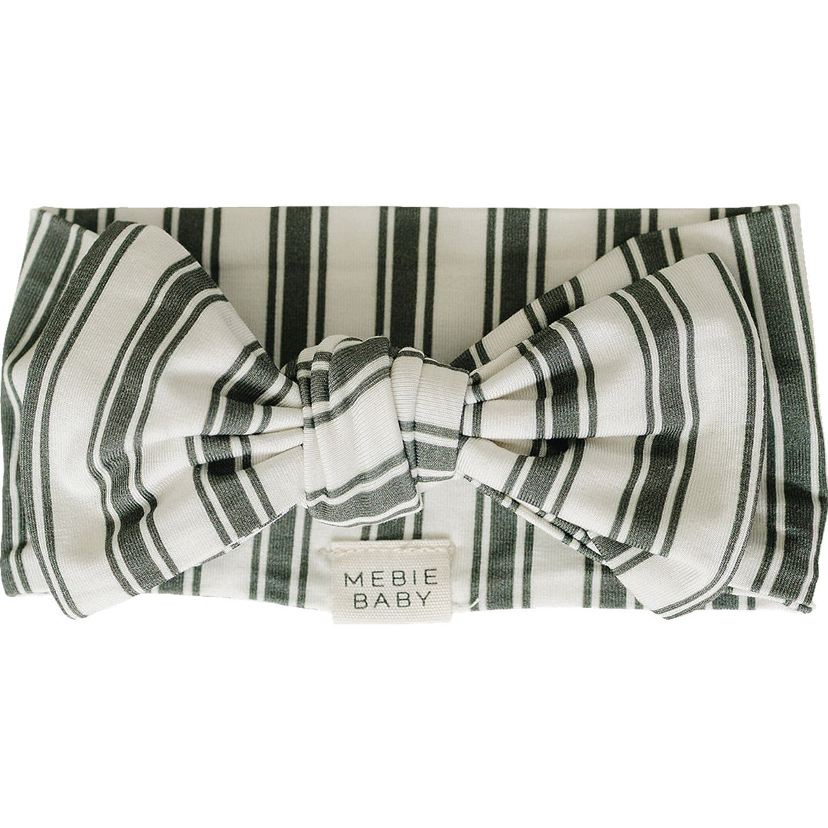 Green Stripe Bamboo Head Wrap
