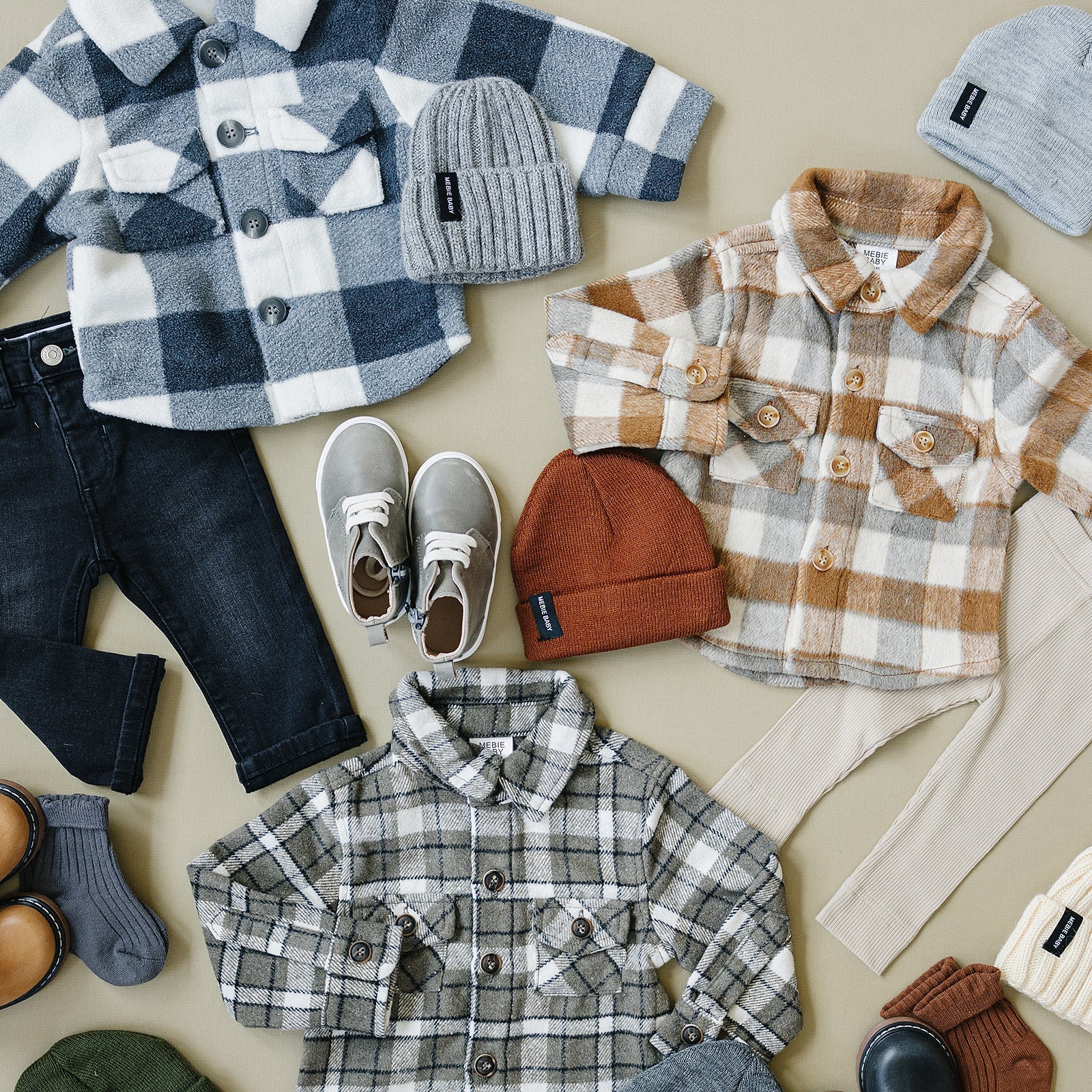 Fall Flannel Shacket Mebie Baby