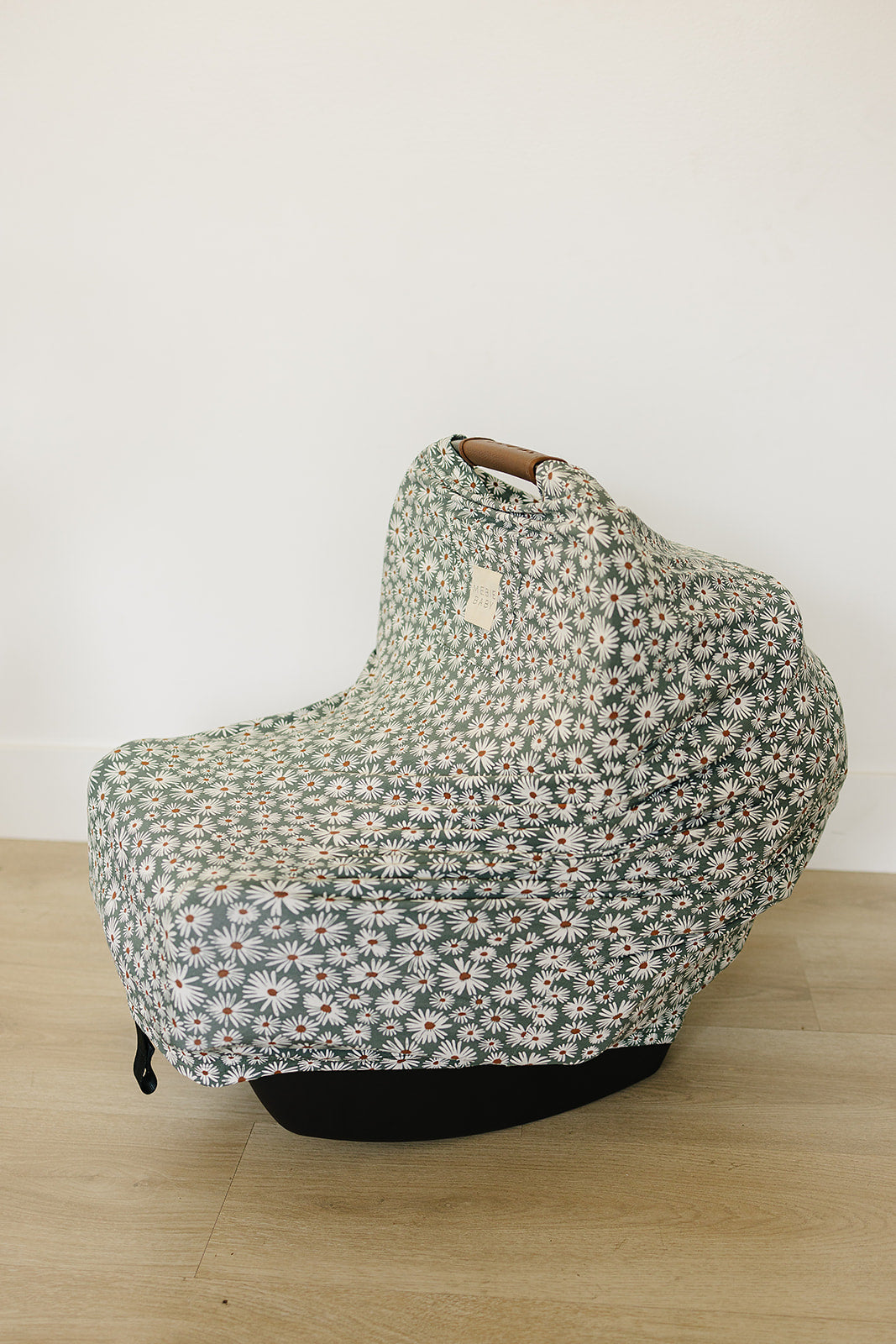 Dark Green Daisy Bamboo Multi-Use Cover Mebie Baby
