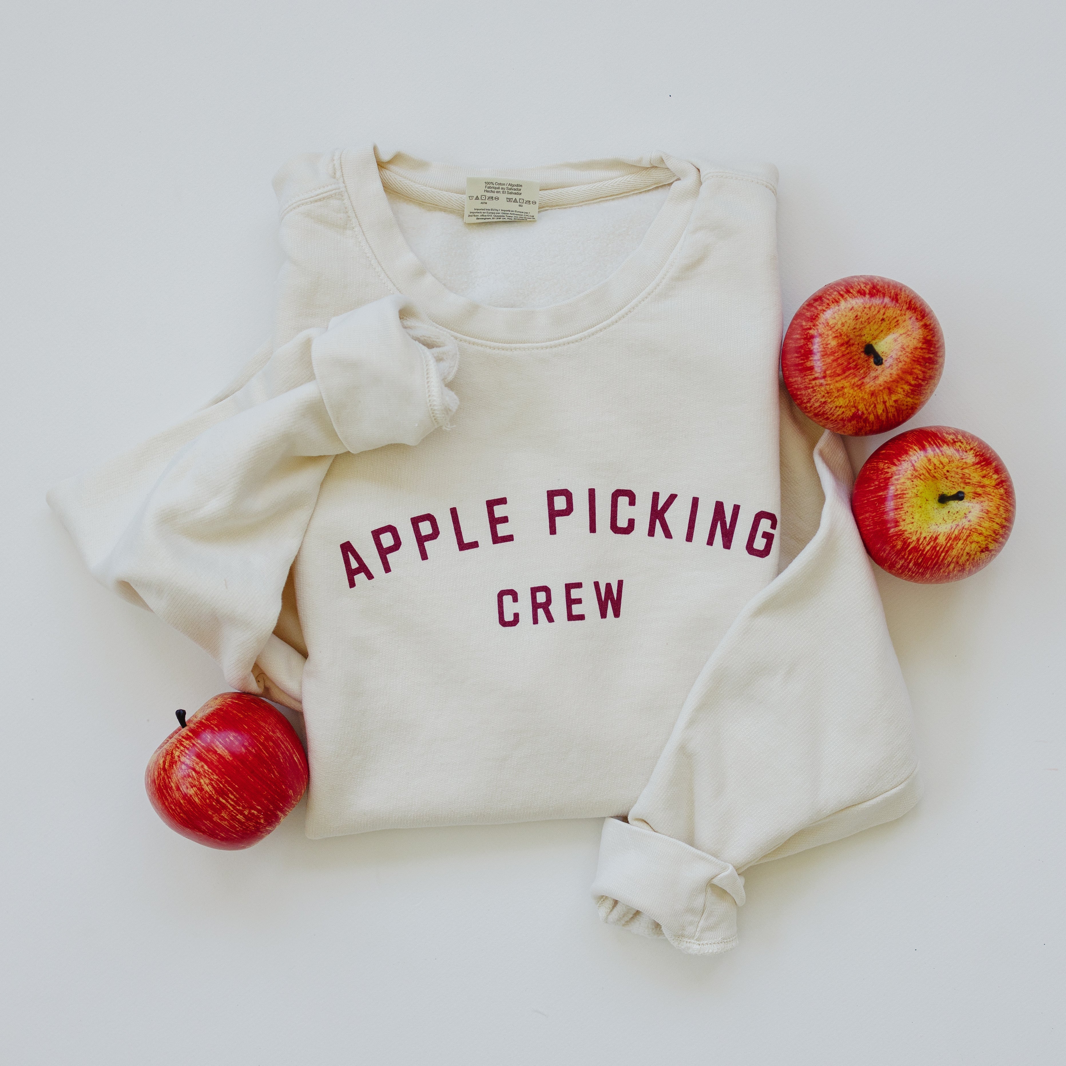 Adult 'Apple Picking Crew' Comfort Colors Crewneck Sweatshirt