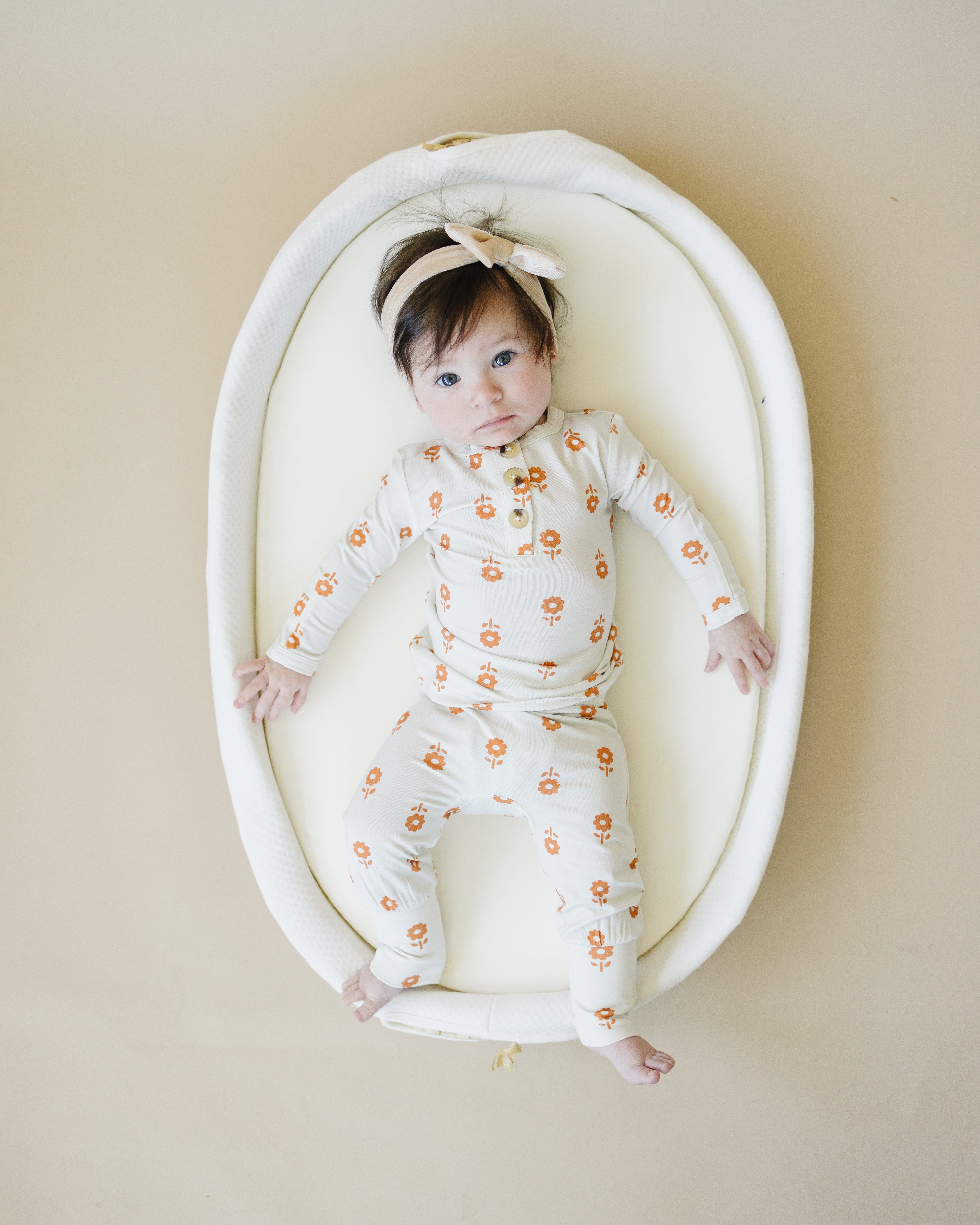 Pumpkin Posie 2pc Bamboo Pajamas for Kids - Sizes Newborn & Up!
