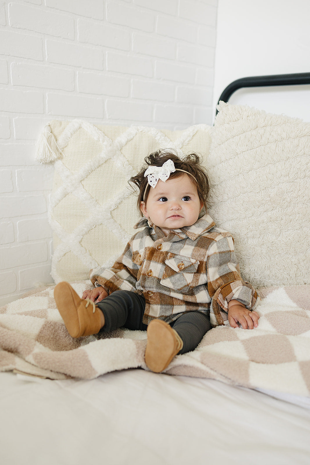 Fall Flannel Shacket Mebie Baby