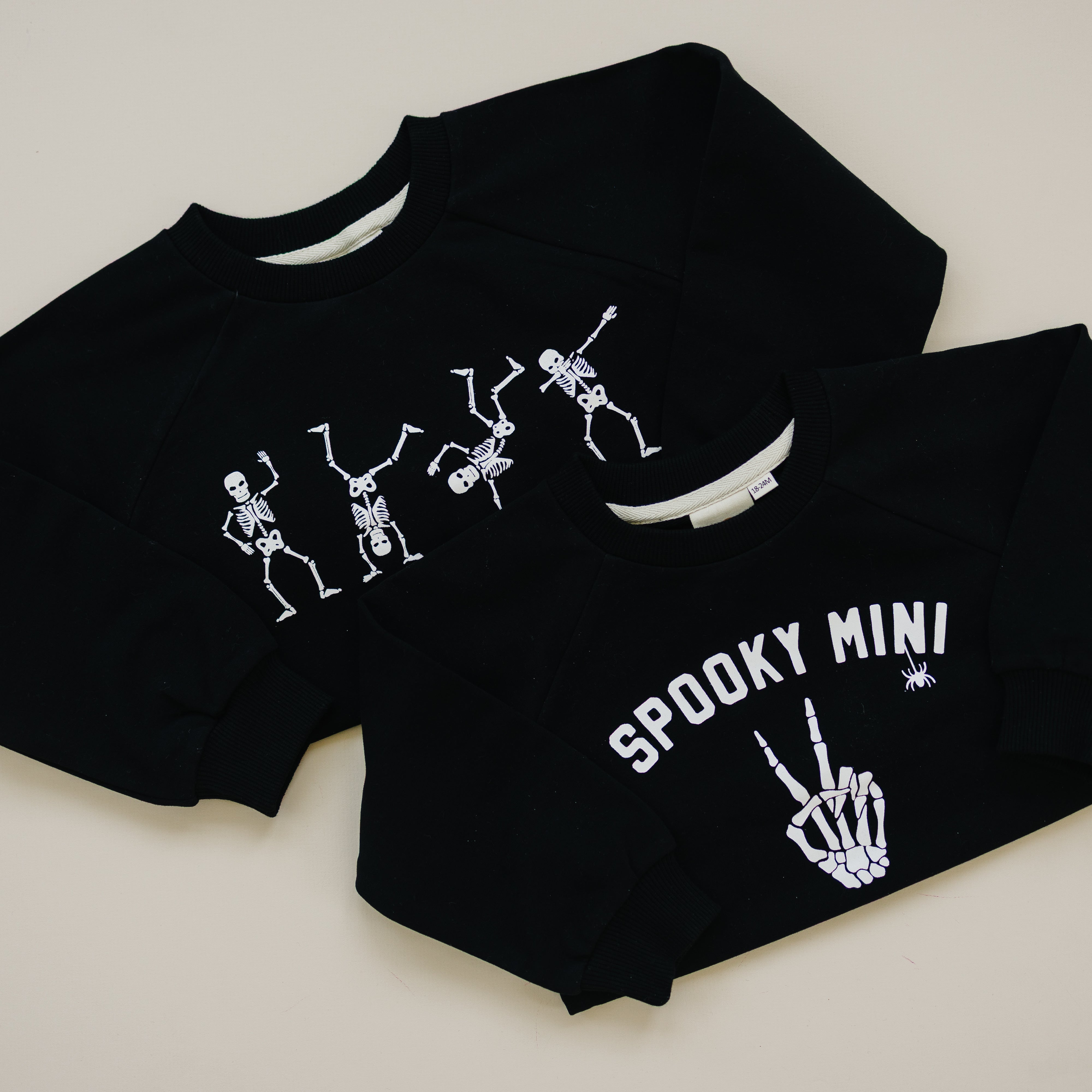 Organic Cotton Dancing Skeletons Crewneck Sweatshirt