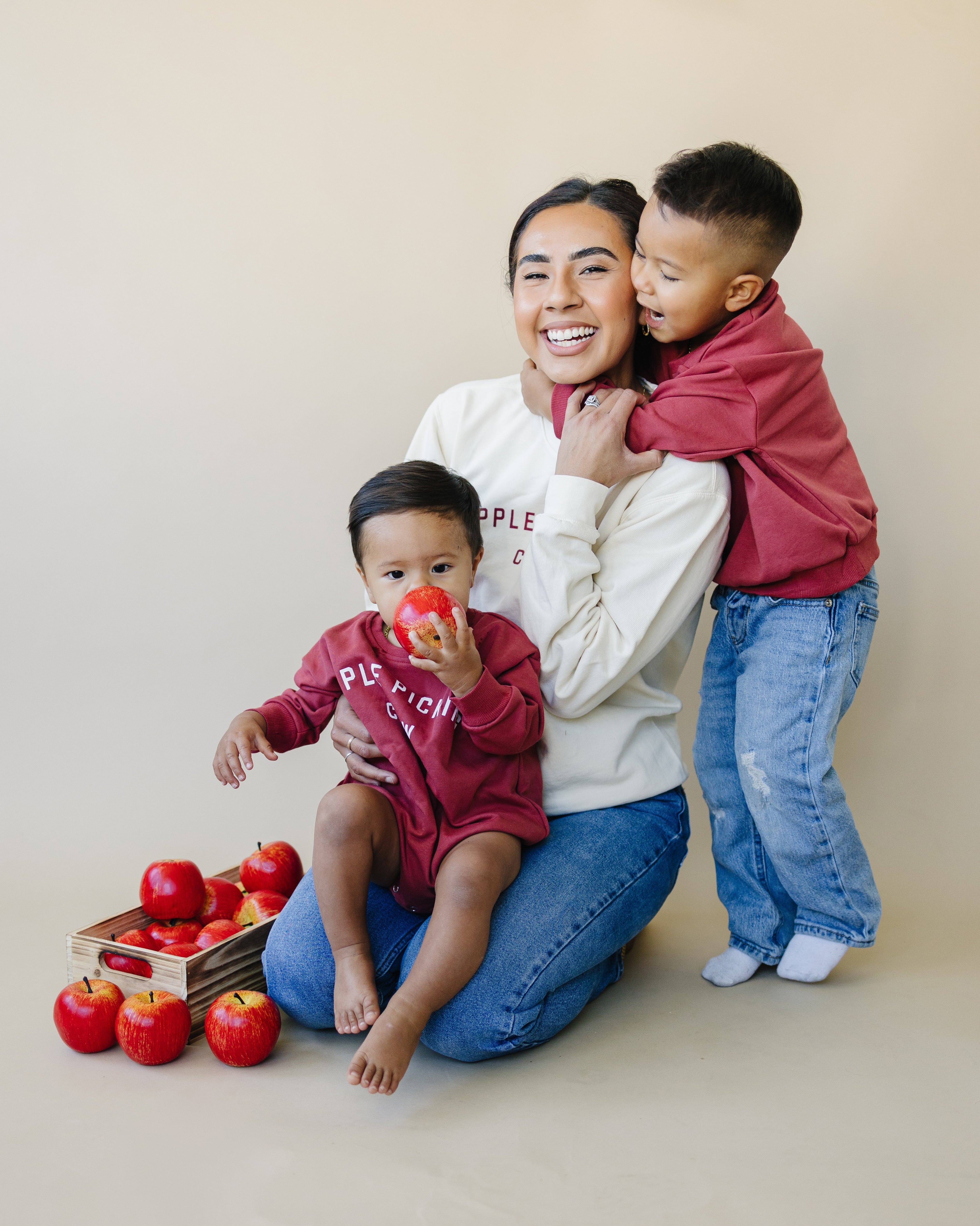 Adult 'Apple Picking Crew' Comfort Colors Crewneck Sweatshirt