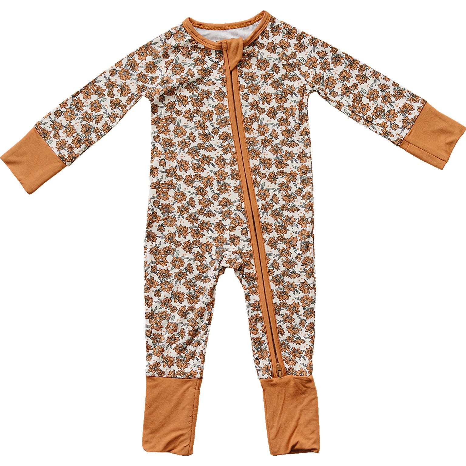 Cream Magnolia Bamboo Zipper