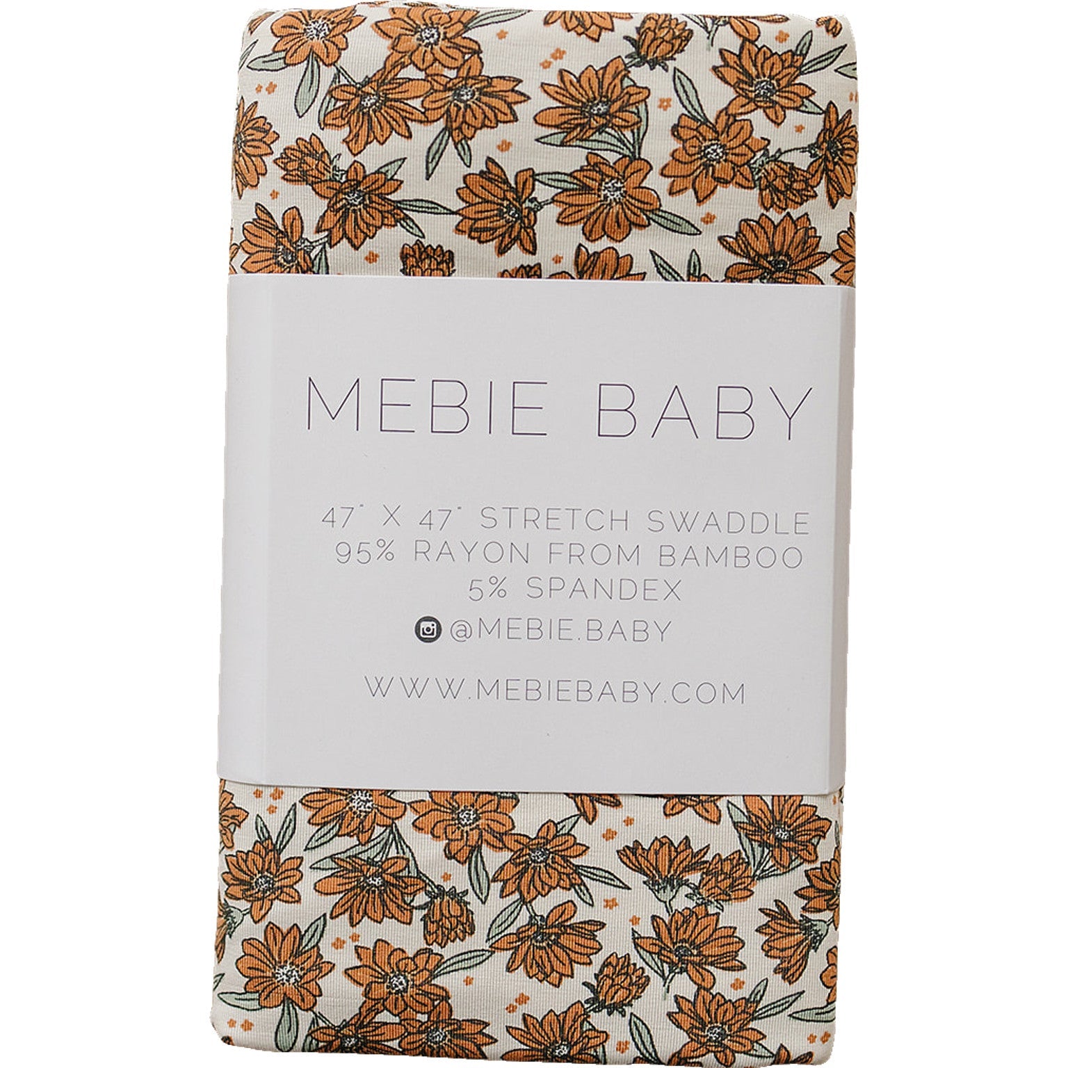 Cream Magnolia Bamboo Stretch Swaddle Mebie Baby
