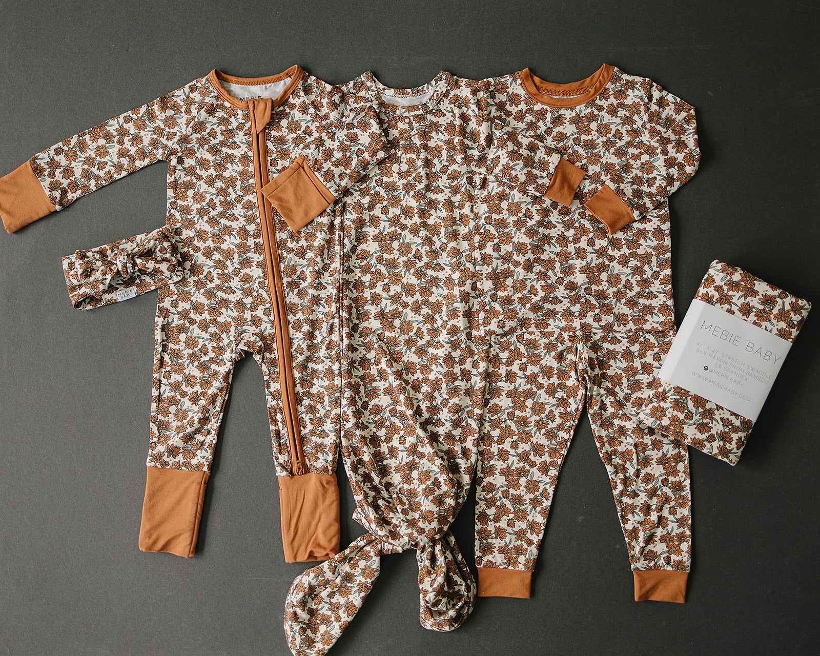 Cream Magnolia Bamboo Stretch Swaddle Mebie Baby
