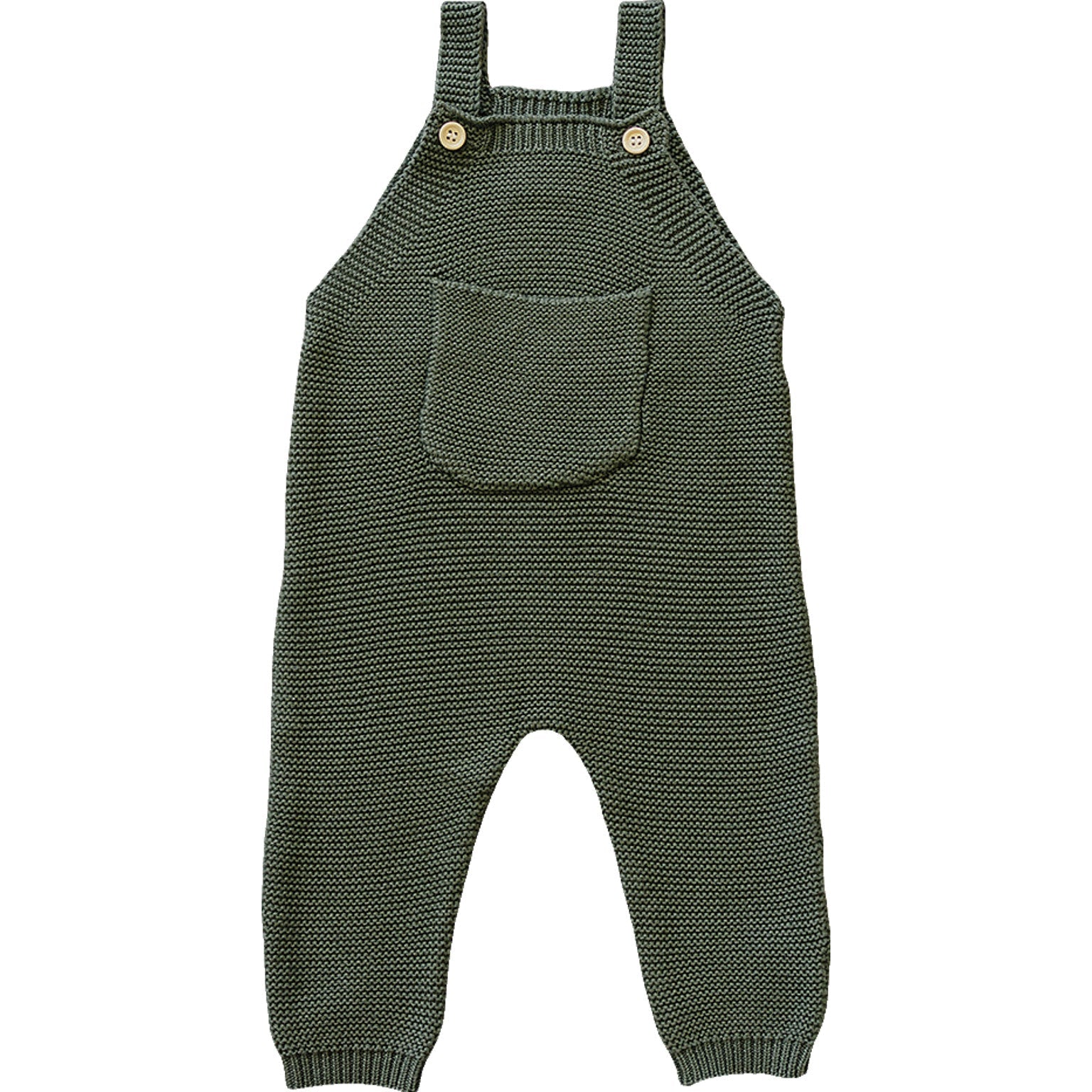 Olive Knit Overalls Mebie Baby