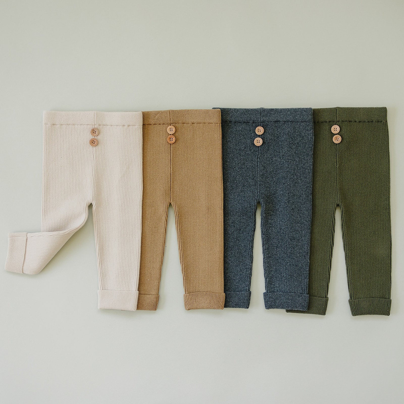 Olive Knit Leggings Mebie Baby