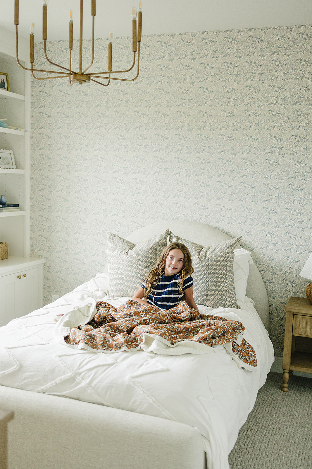 Magnolia Floral Twin Muslin Quilt  Mebie Baby