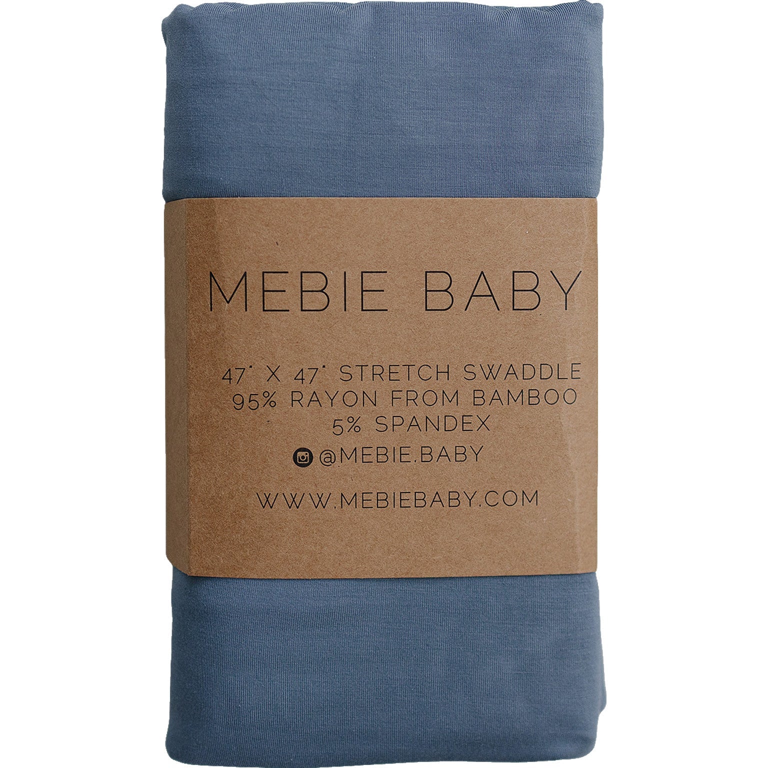 Dusty Blue Bamboo Stretch Swaddle