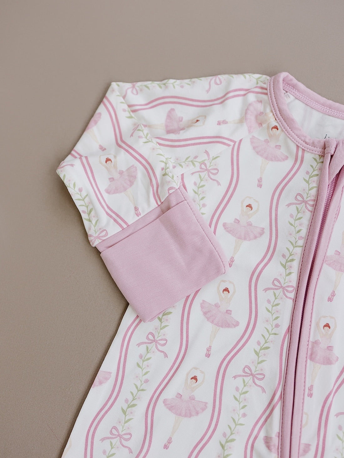 Bamboo Zip Romper | Little Ballerina