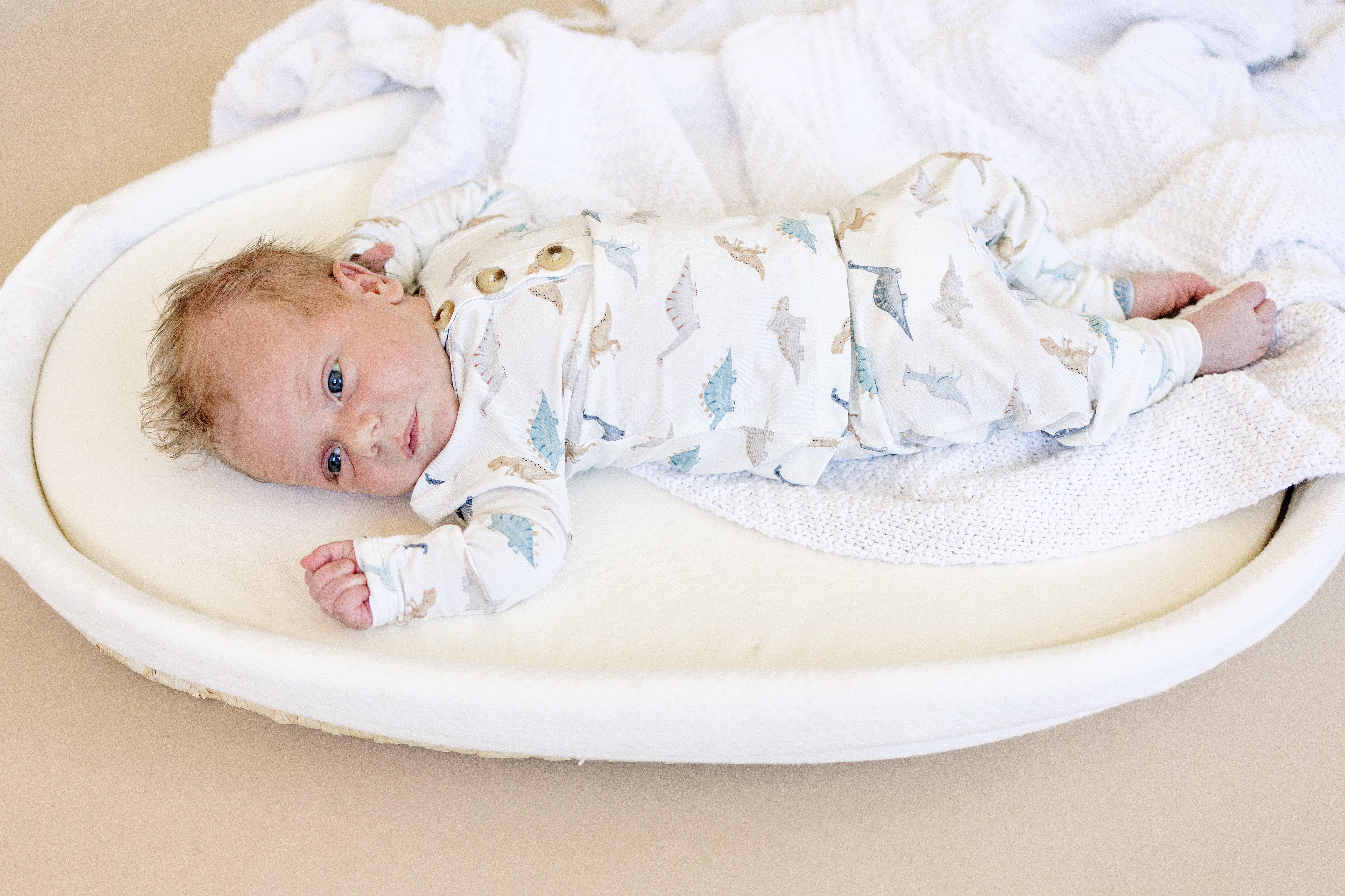 Snugglesaurus 2pc Henley Bamboo Pajamas - Sizes Newborn & Up!