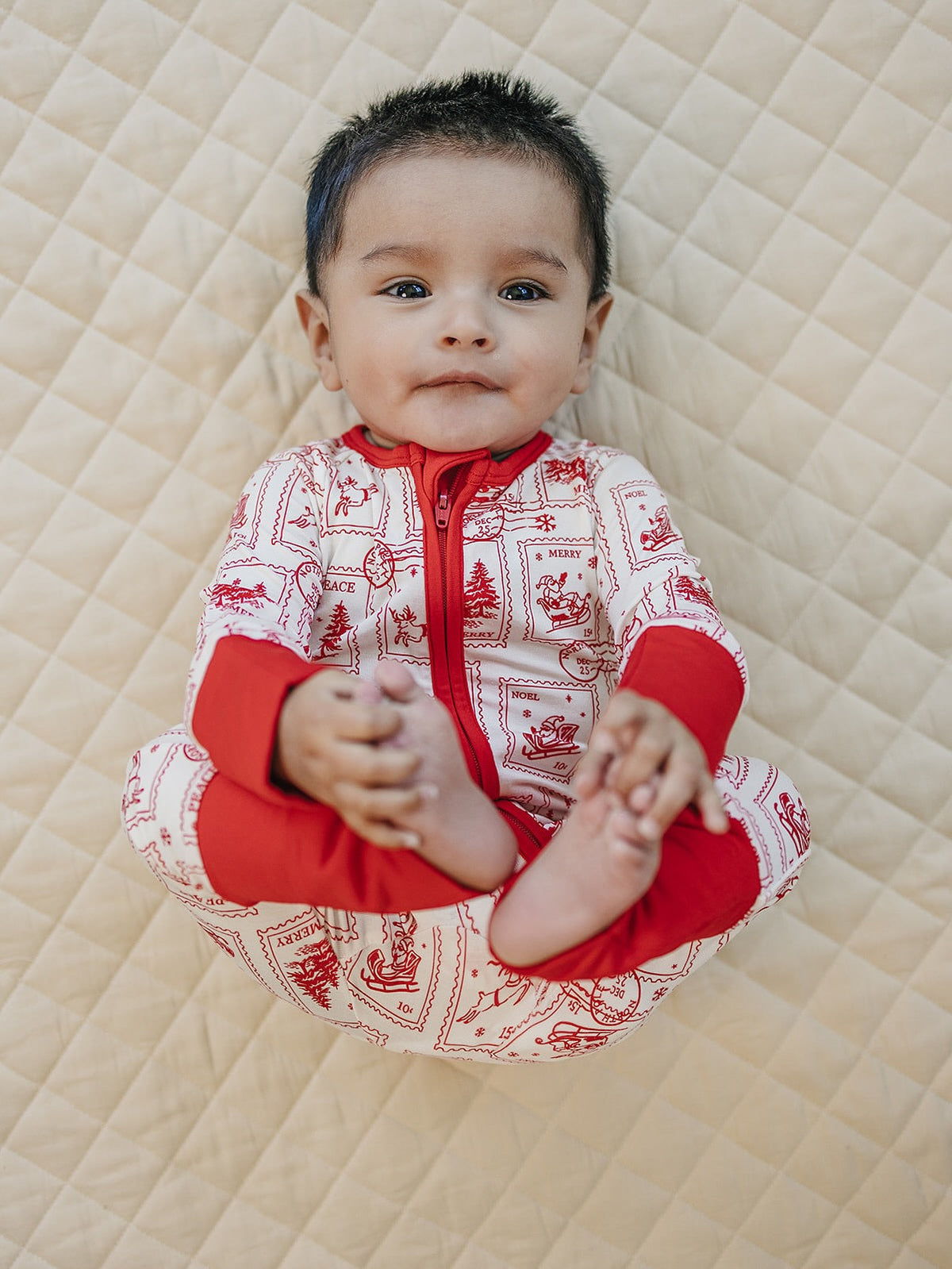Bamboo Zip Romper | North Pole Stamps